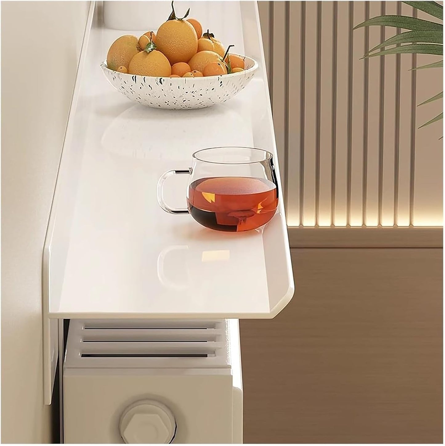 Radiator cover for old radiator,Radiator cabinet, Radiator Top Cover Metal Shelf Splicable for Living Room Bedroom Office Kitchen(200cm\/78.7in(2 section))