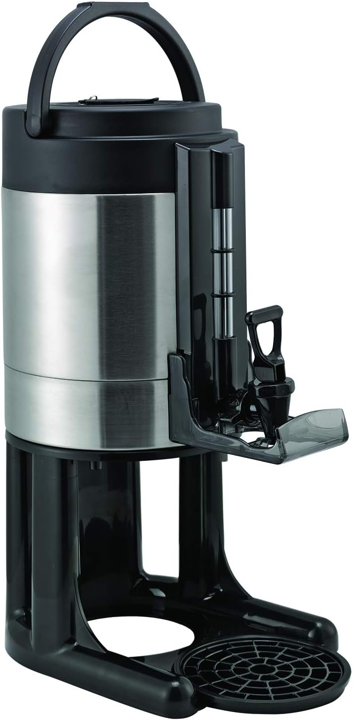 Service Ideas GIU1GV2 Thermal Coffee Dispenser, Vacuum Insulated, 1 Gallon, Brushed Finish