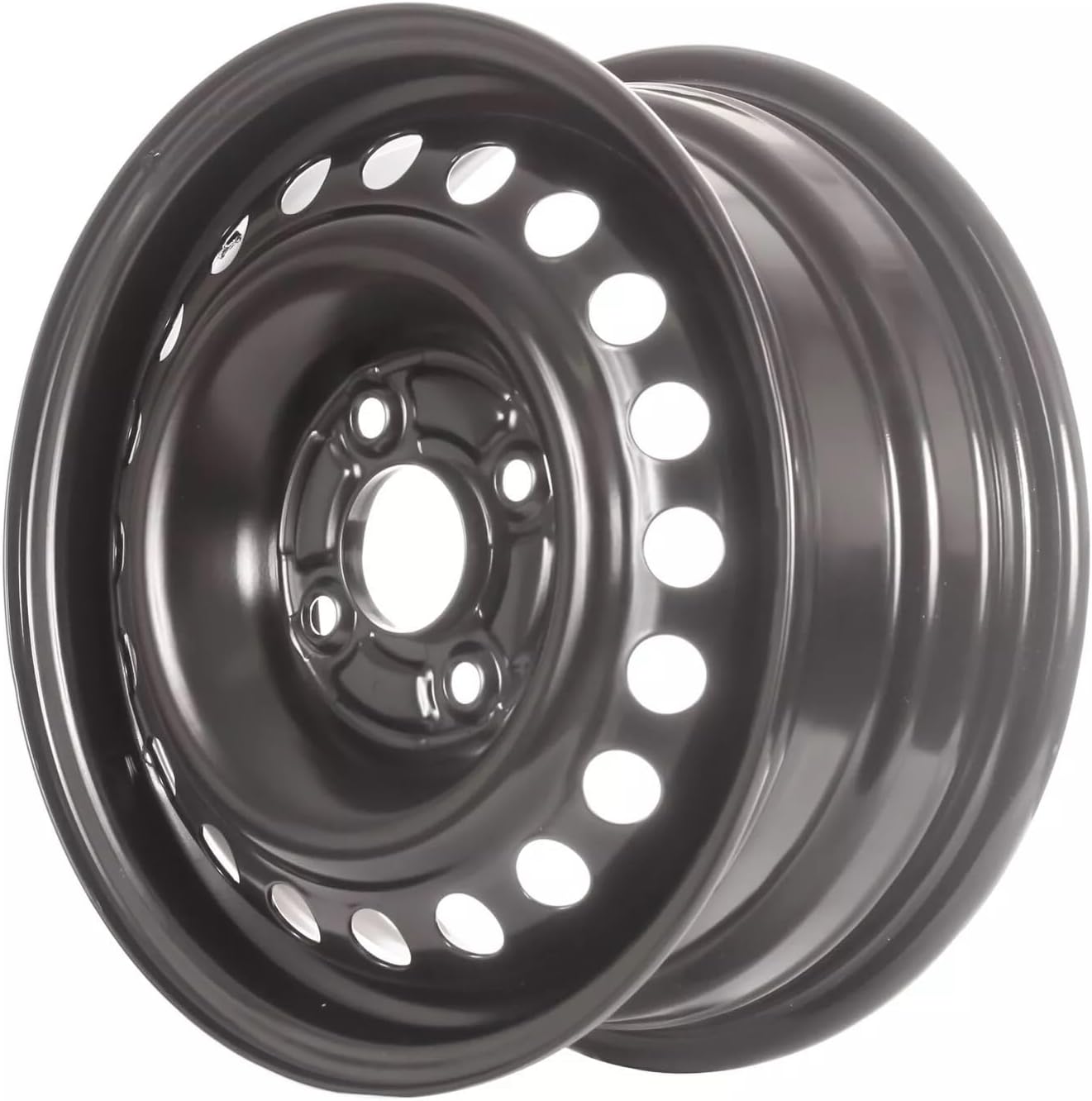 15x6" Reconditioned Genuine Factory OEM Black Steel Wheel Rim for 1998-2002 Honda Accord 4 Cylinder; 4 lug | 63773 | 42700S84A11