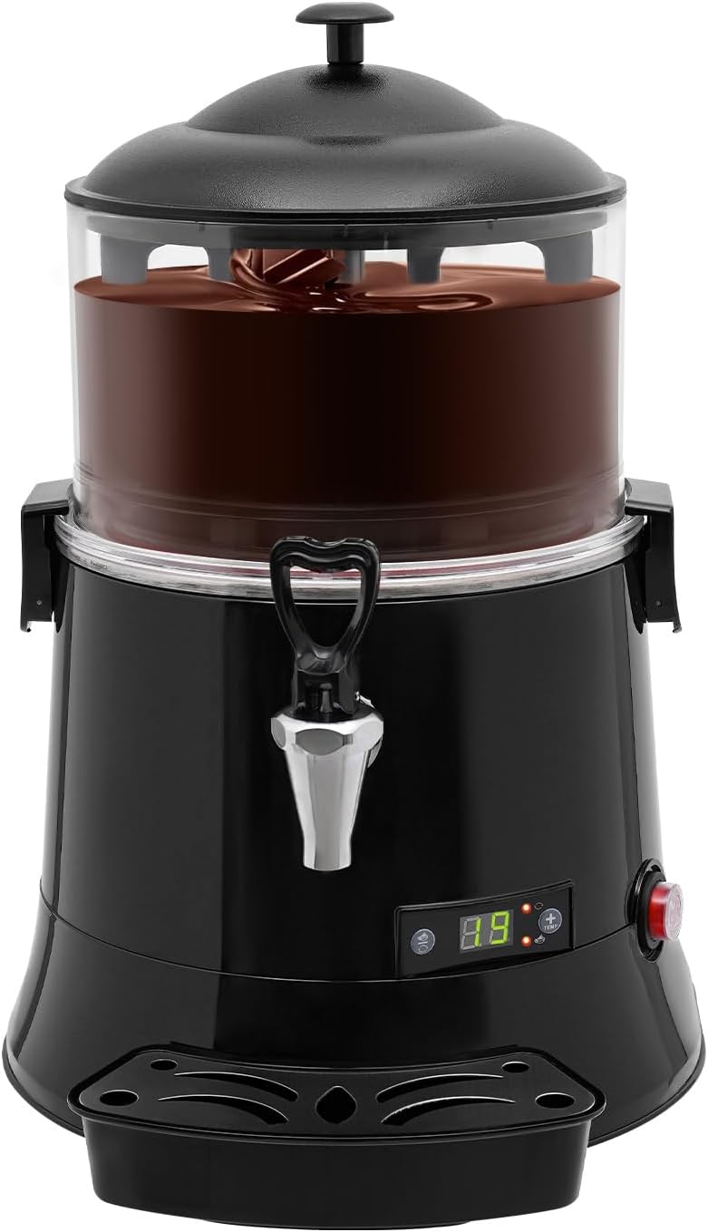 Electric Chocolate Melting Machine, Chocolate Heating and Mixing Machine, Commercial Hot Chocolate Maker Temperature Adjustable for Home Latte Cappuccino, Hot Chocolate
