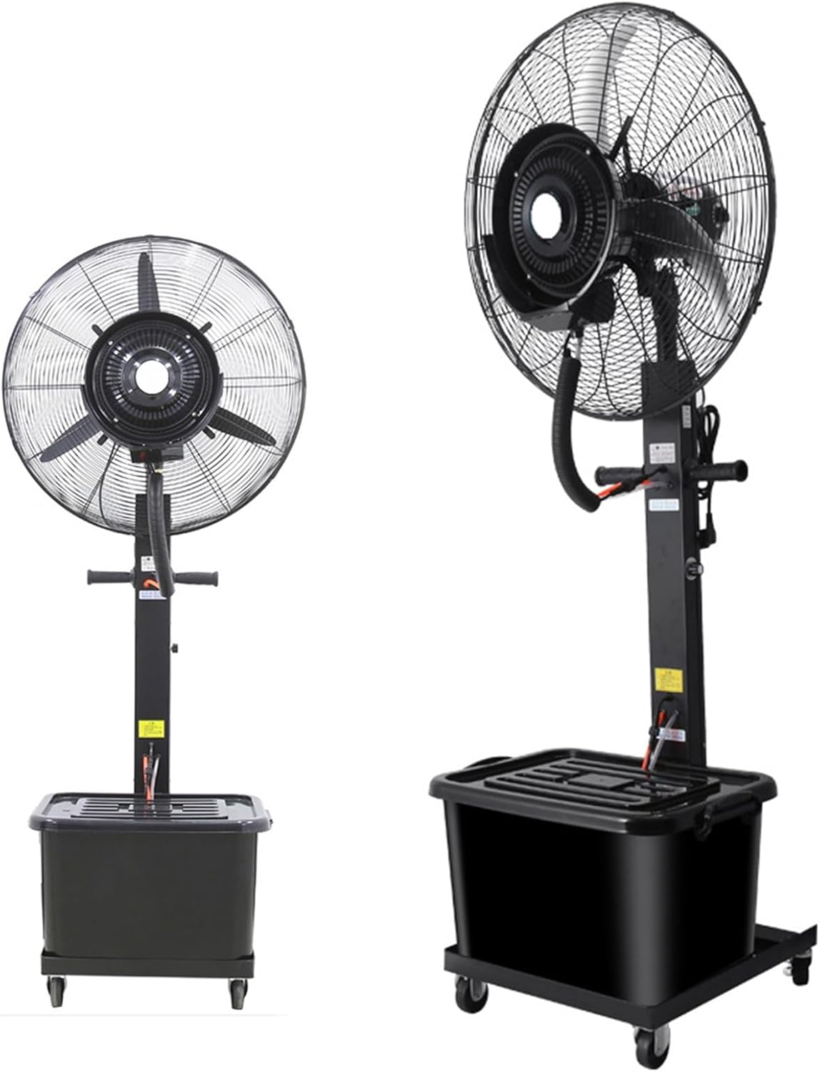 26in\/30in Misting Fan Industrial Pedestal Misting Fans 3 Cooling Speeds Dust Suppression Misting Cooling Fan Standalone 11 Gallon Water Tank (Size : 30inch)