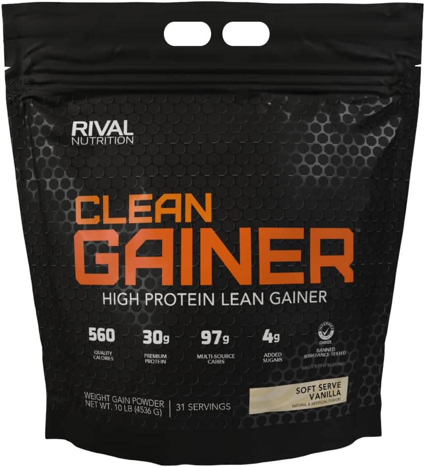 RIVAL NUTRITION Clean Gainer - Creamy Vanilla 10 lbs