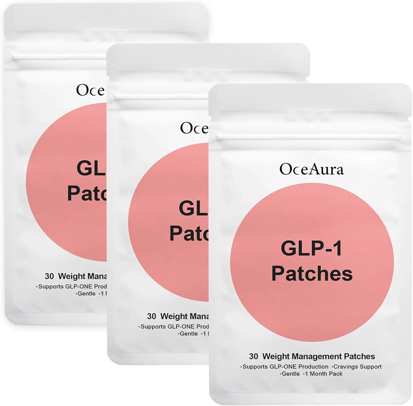 3Packs GLP - 1 Patches,GLP-1 Patches for Women & Men - 90Count.