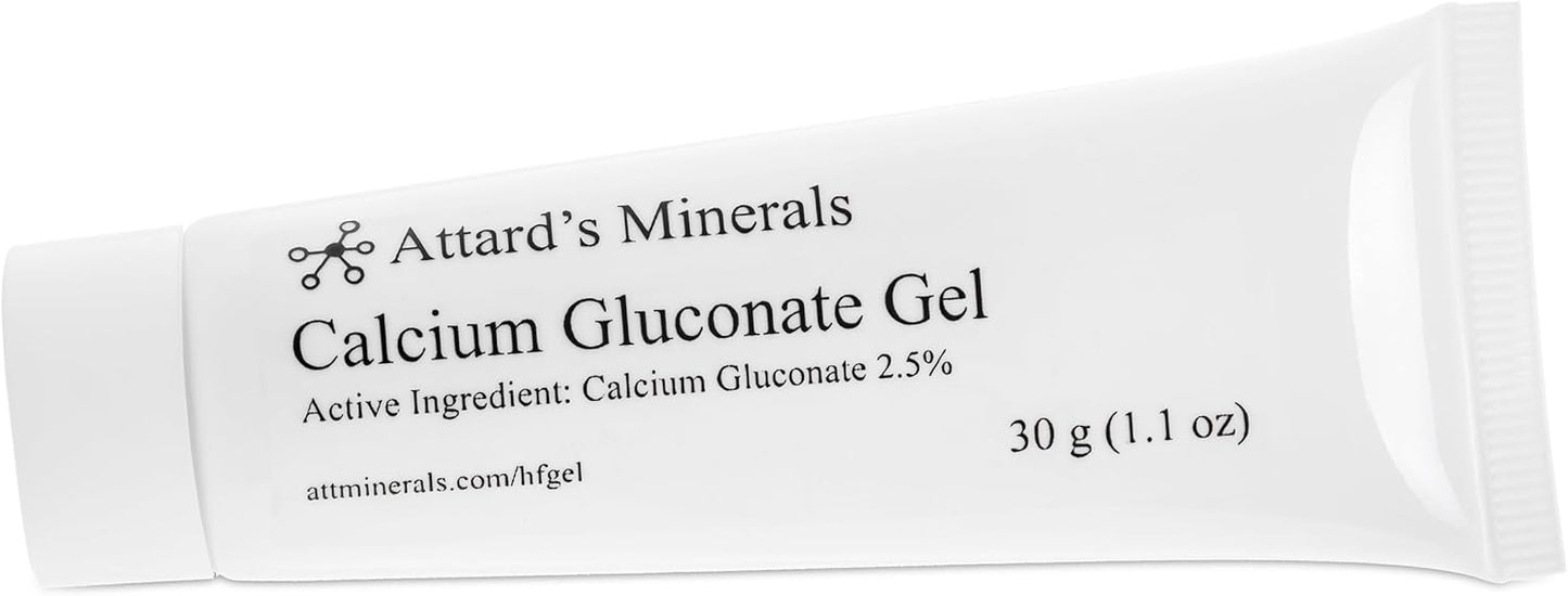 Calcium Gluconate Gel 2.5% - Hydrofluoric Acid Neutralizing Gel, 30g Tube