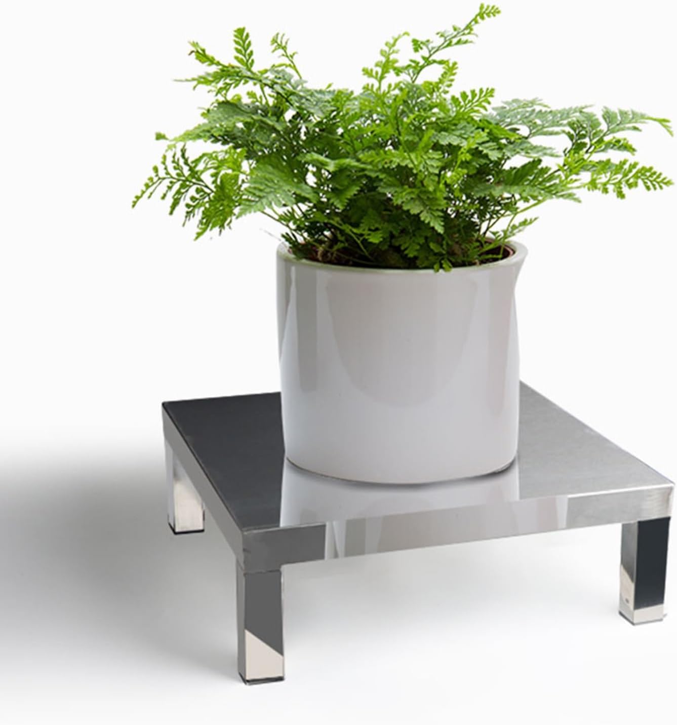 \u200B\u200BIndustrial Single Level Steel Rack - Heavy Duty Base Stand for Pallets, Appliances, Cargo in Warehouse & Garage\u200B\u200B(30x30x20cm)