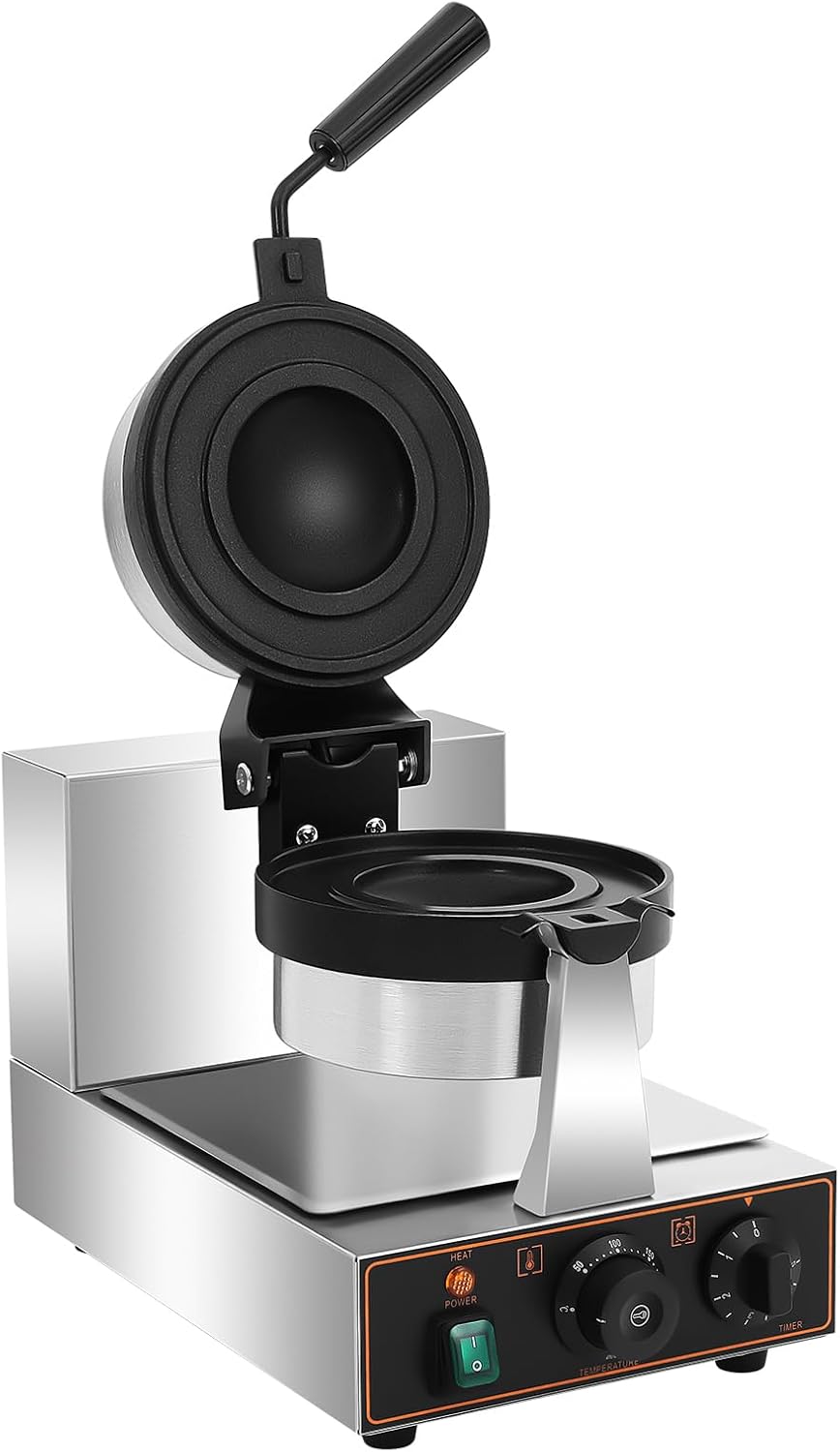 Sealed Burger Machine, 1200W Commercial Electric Burger Maker Machine, Stainless Steel Non-stick Waffle Press Machine with Time & Temperature Control for Home Kitchens Bakeries