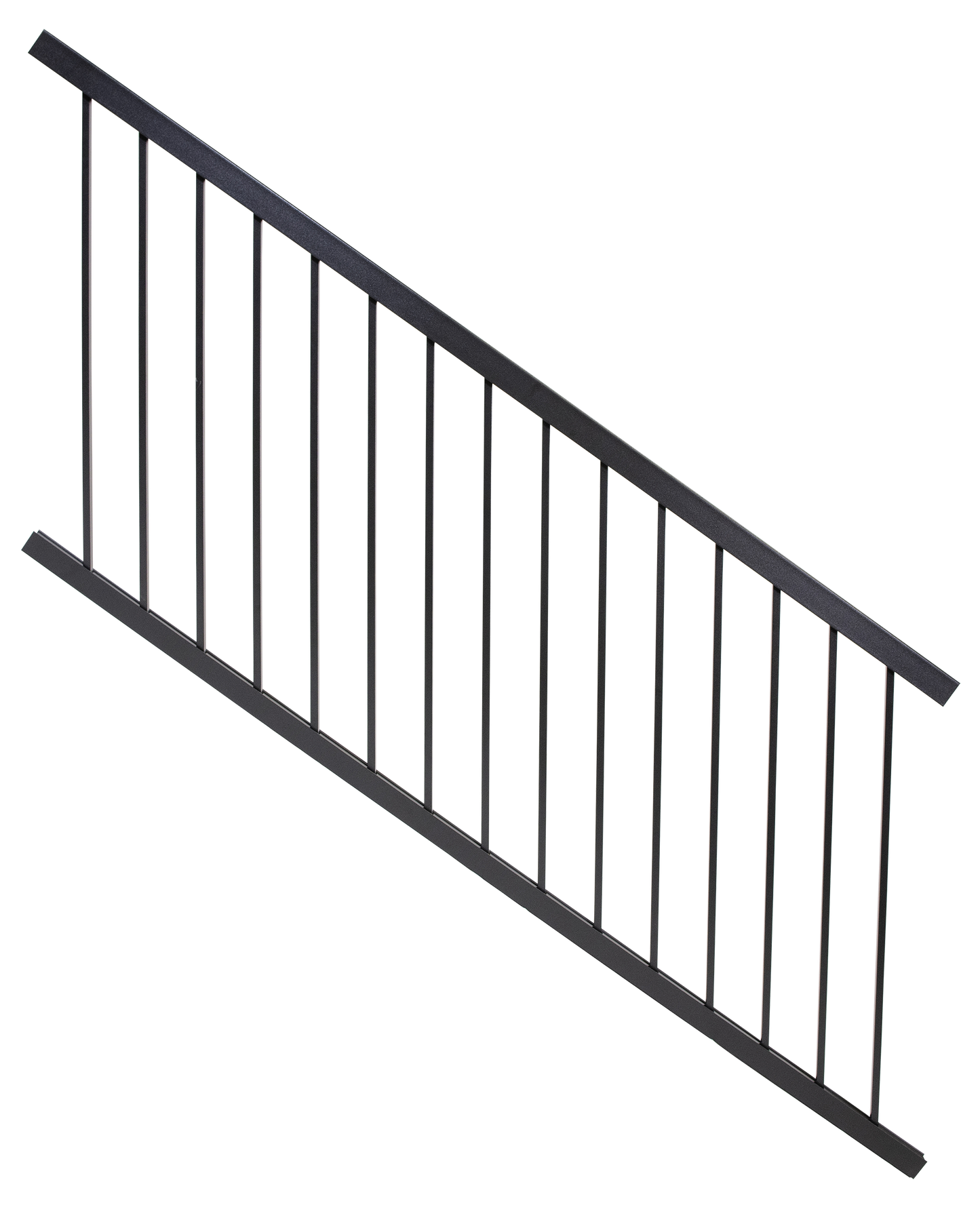 Harmony Railing Alta 8-Feet x 42-Inches Black Aluminum Deck Stair Rail Kit