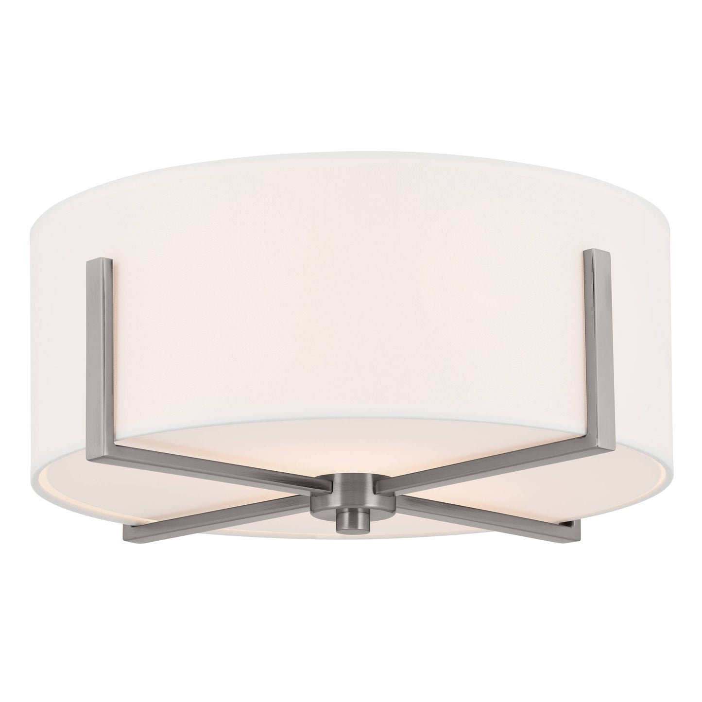 Kichler Malen 2 -Light 15.5-in Pewter Flush Mount Light 5384854
