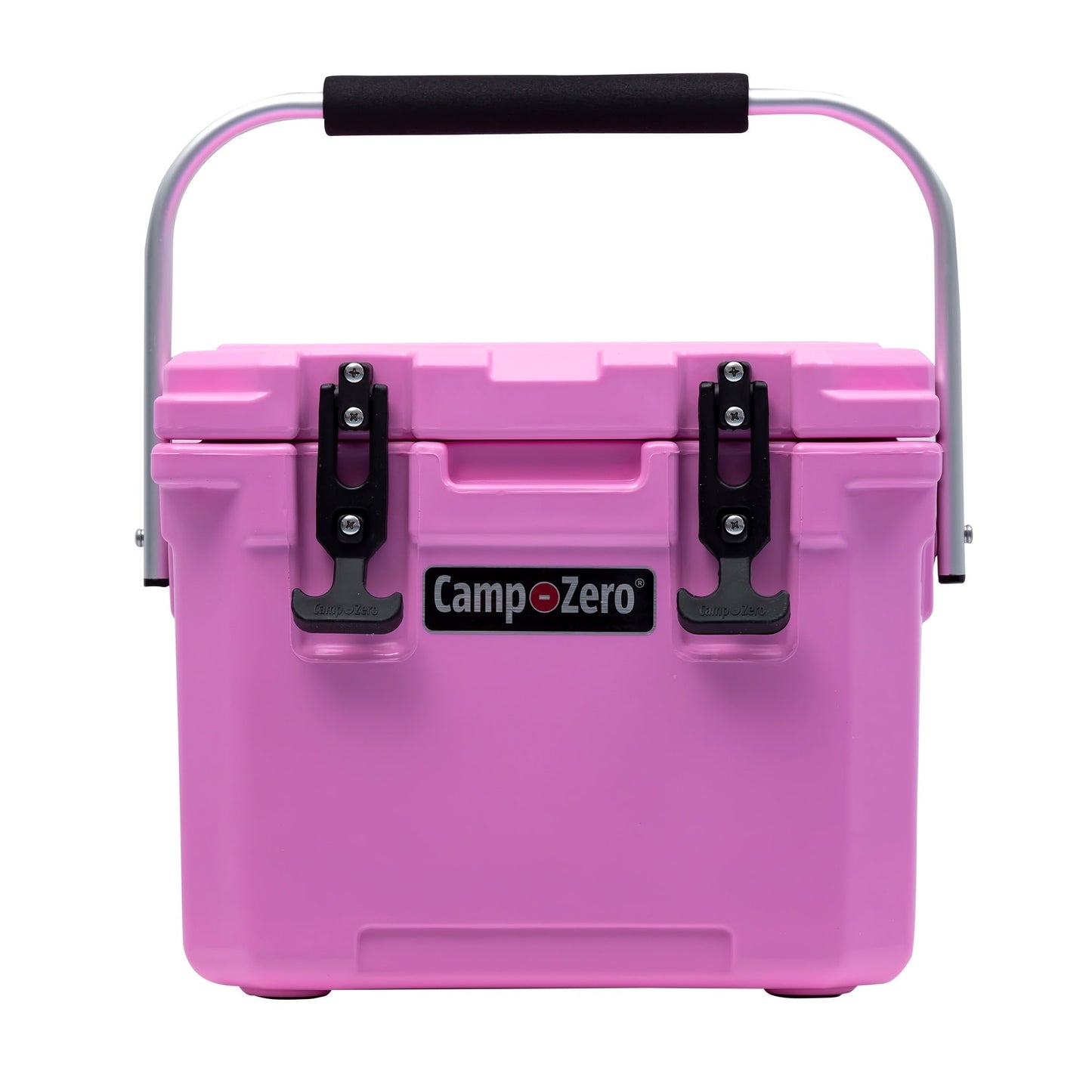 Camp-Zero 10.6 Quart Pink Rotomolded Cooler - Insulated, Durable Construction, Locking Lid CZ10L-PK