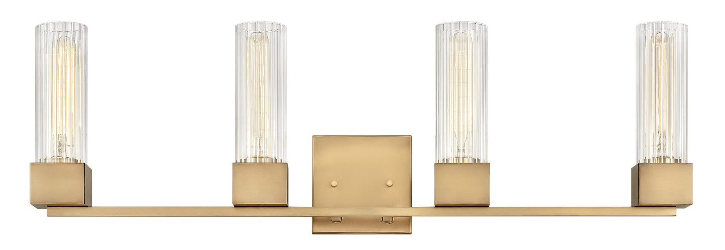 Hinkley Xander 32-in 4 -Light Antique Gold Modern/contemporary Vanity light 5663125