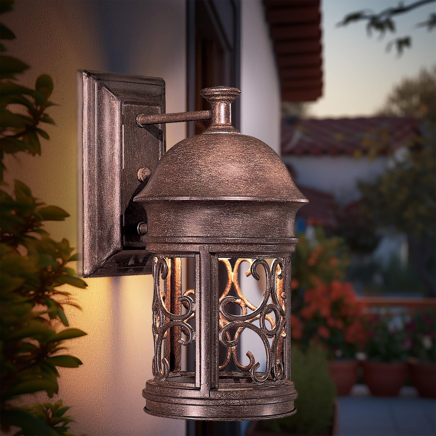 Minka Lavery Sage Ridge 1 -Light 12.75-in H Black Hardwired Dark Sky Outdoor Wall Light 1664932