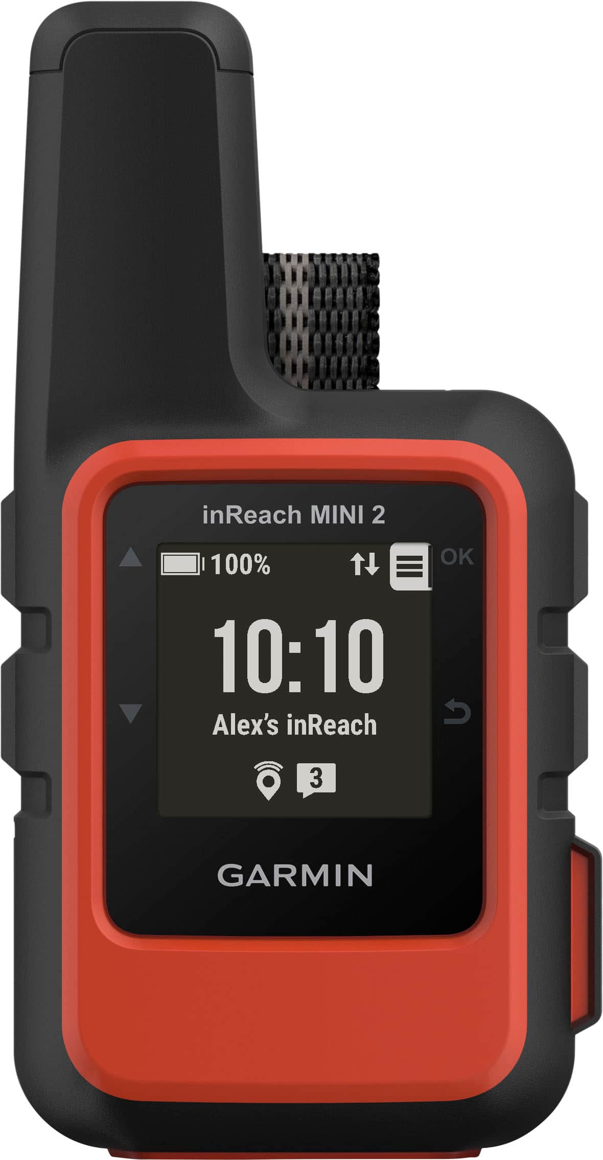 Garmin - inReach Mini 2 Compact Satellite Communicator 1.3" GPS with Built-In Bluetooth - Flame Red