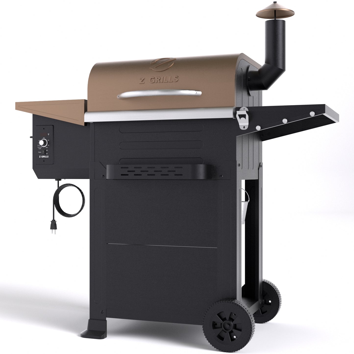 Z GRILLS 573-Sq in Bronze Pellet Grill with 7-in-1 Cooking Versatility and Digital Temperature Control ZPG-6002B