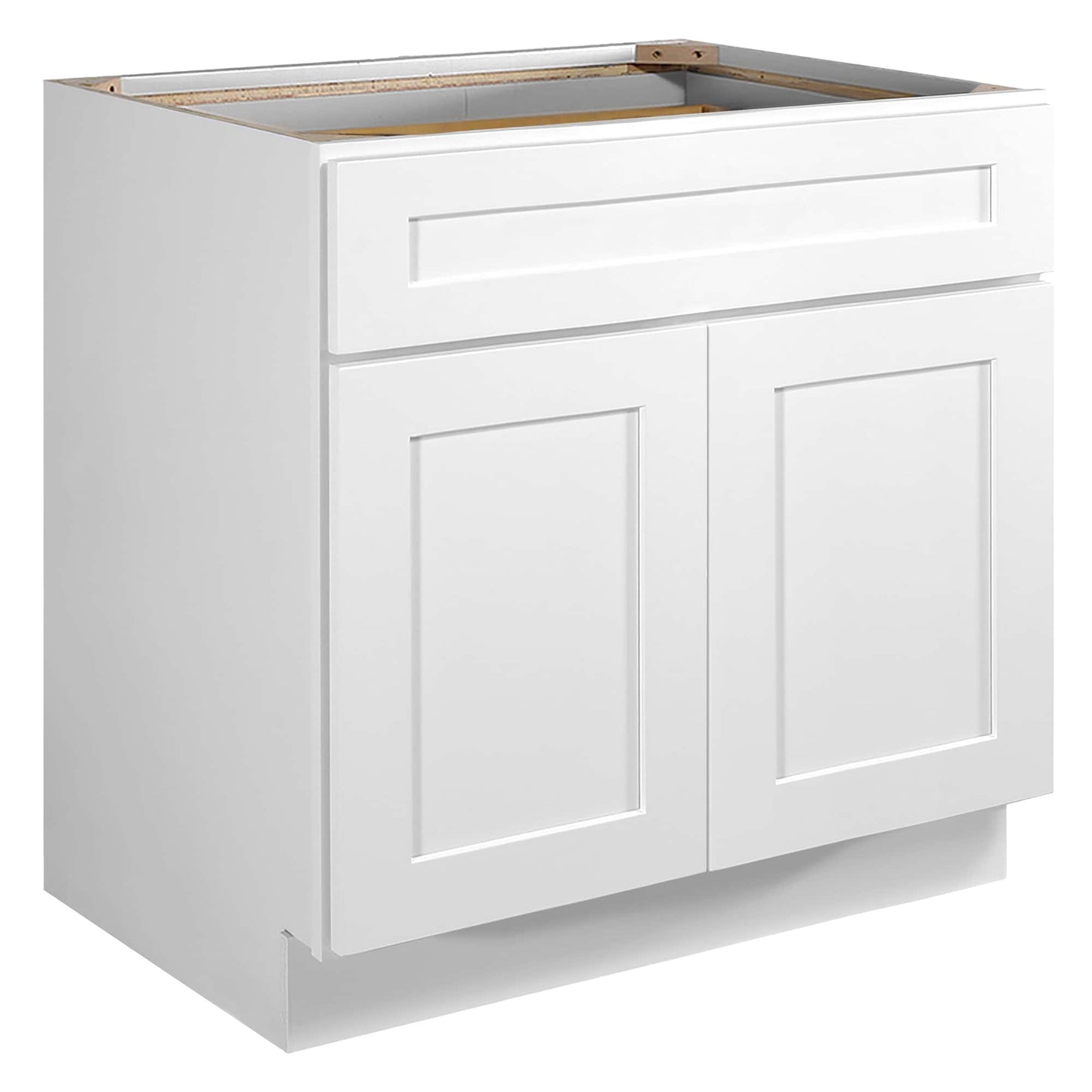 Design House Brookings 33-in W x 34.5-in H x 24-in D White Maple Base Ready to assemble (RTA) Plywood Cabinet (Recessed Panel Shaker)