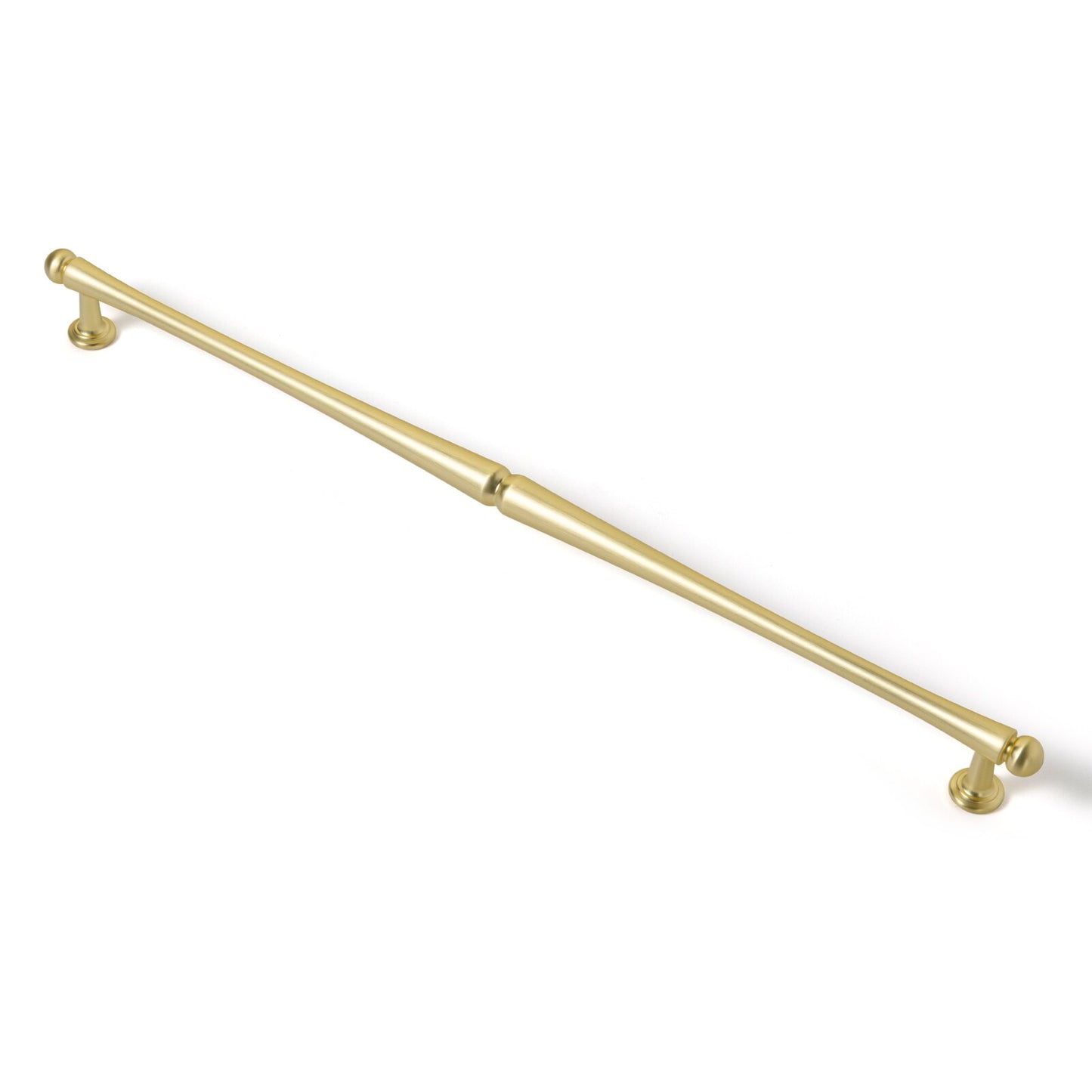 Miaokesen 12-5/8-in (320Mm) Center to Center Light Brushed Brass Novelty Bar Drawer Pulls (6-Pack) 6622TLS-320