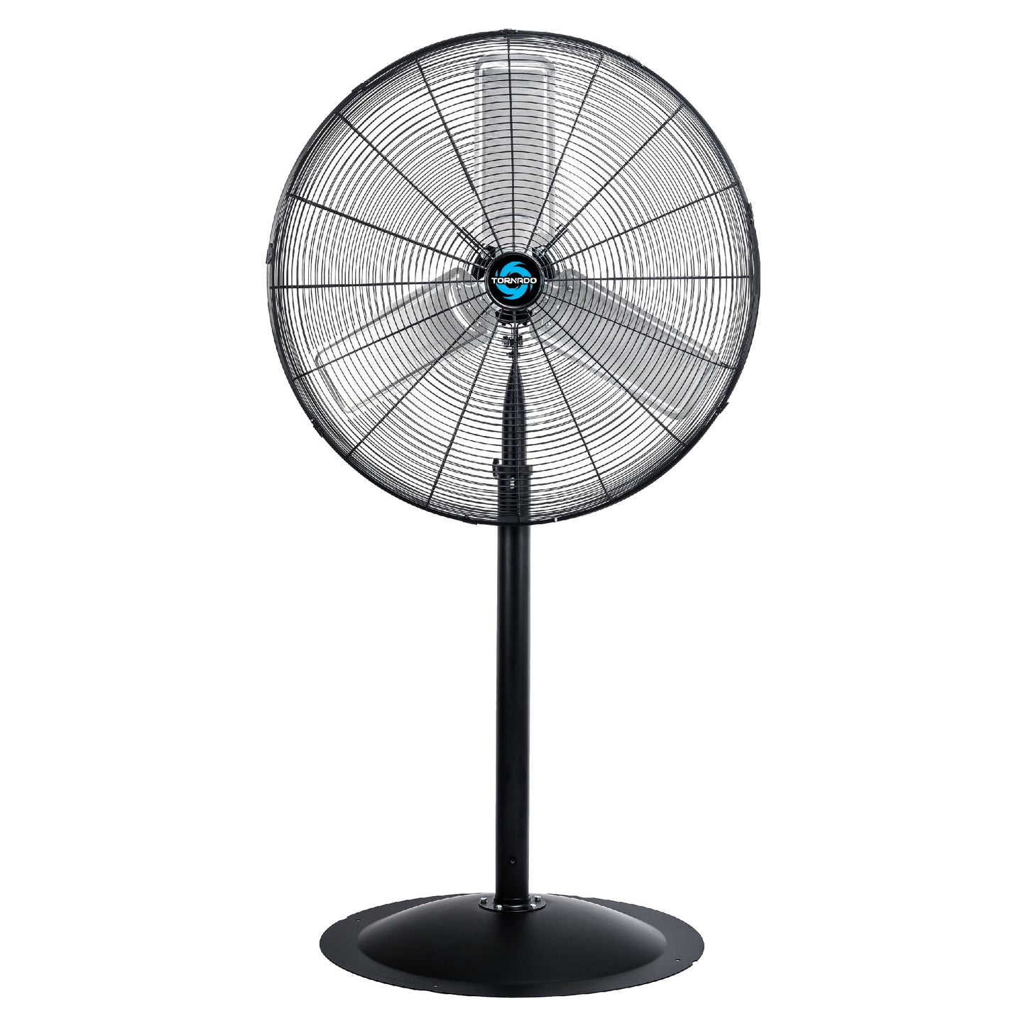 Tornado Fans 30-in 120-Volt 3-Speed High Velocity Indoor Black Pedestal Fan HI-FAN-30HVF-1P