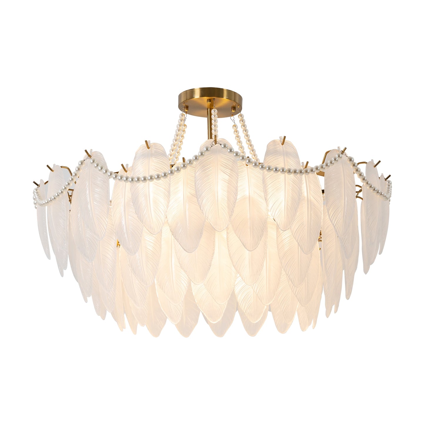Oukaning 12 -Light White French country/cottage Bare bulb For Use in Bedrooms, Dining Rooms, Foyers, Kitchens, Living Rooms Chandelier