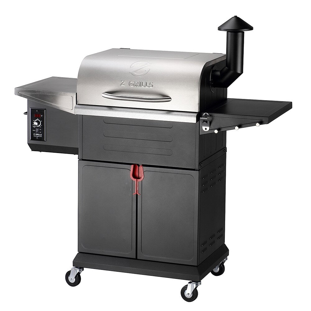 Z GRILLS ZPG-600D3E 572-Sq in Sliver Pellet Grill ZPG-600D3E
