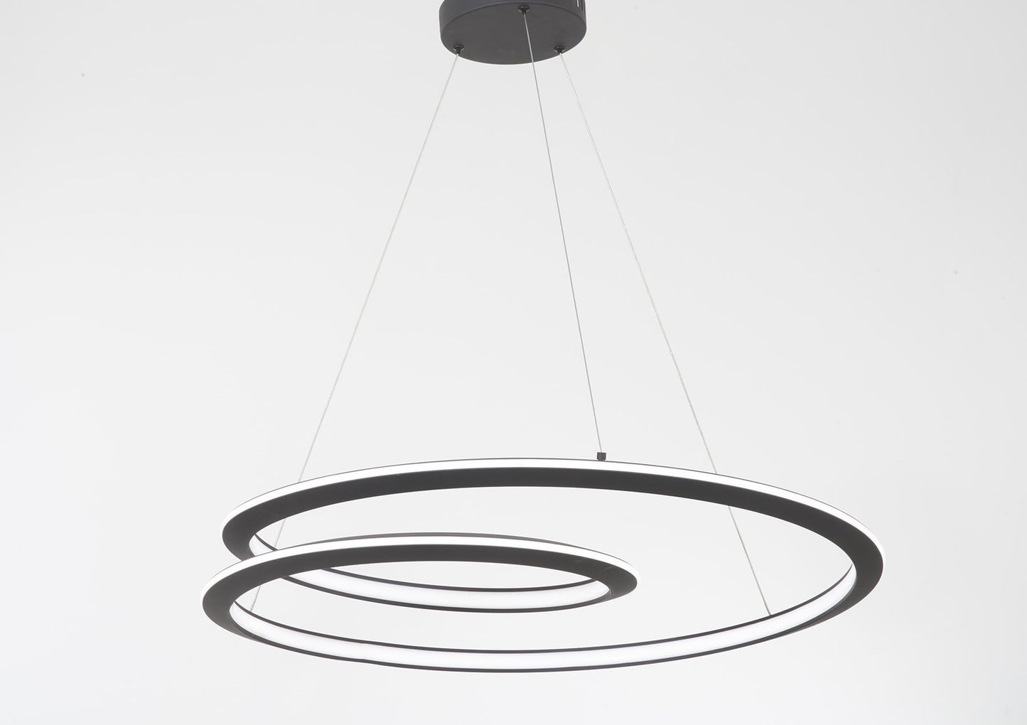 George Kovacs Infinite Sand Black Modern/contemporary Geometric Integrated LED Medium Hanging Pendant light