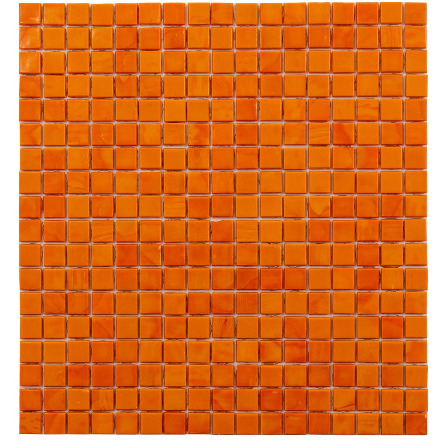 Apollo Tile Skosh Red-orange 11-1/2-in x 11-1/2-in Glossy Glass Mosaic Floor and Wall Tile (18.69-sq. ft/ Carton)