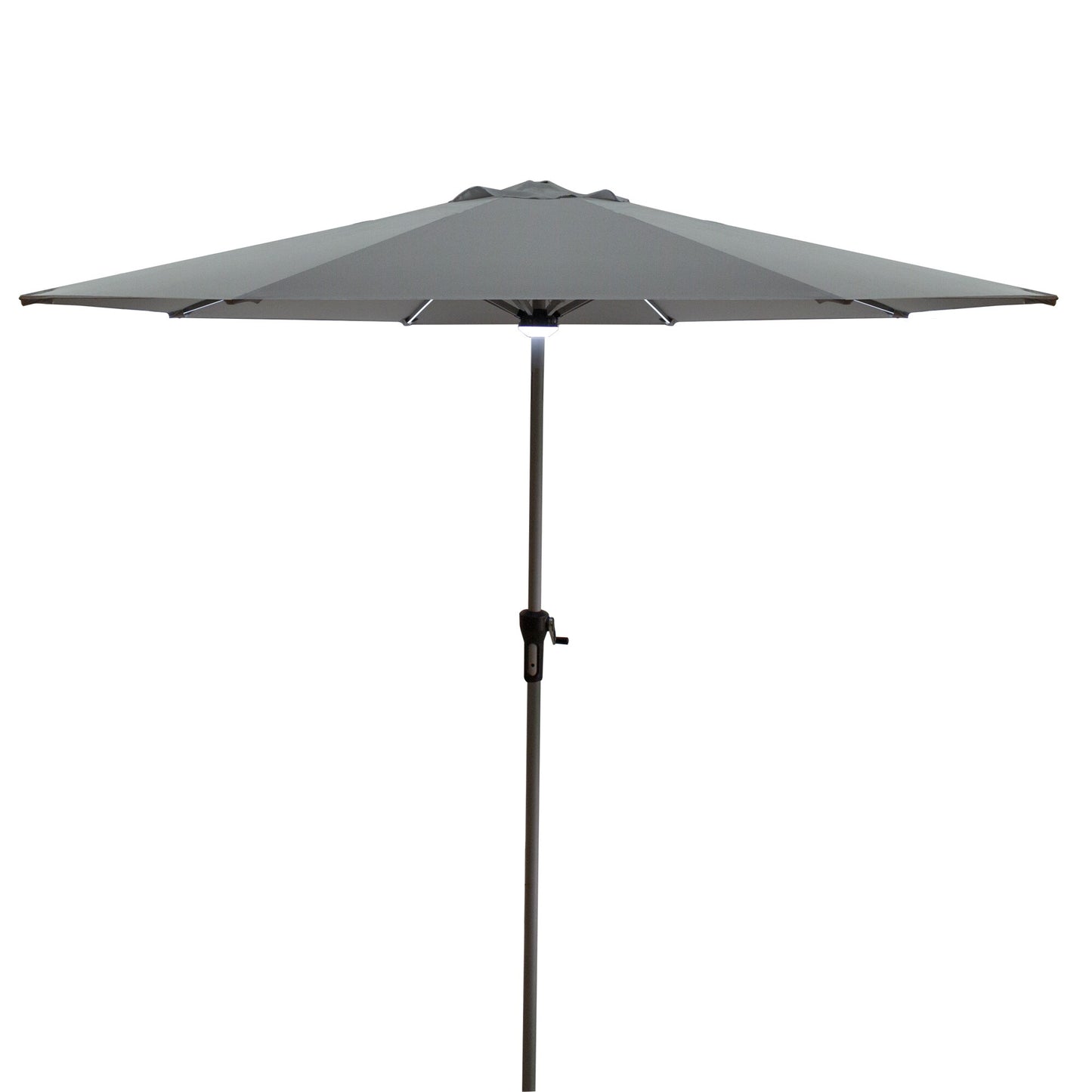 Northlight 9-ft Aluminum Gray Push-button Tilt Misting Patio Umbrella
