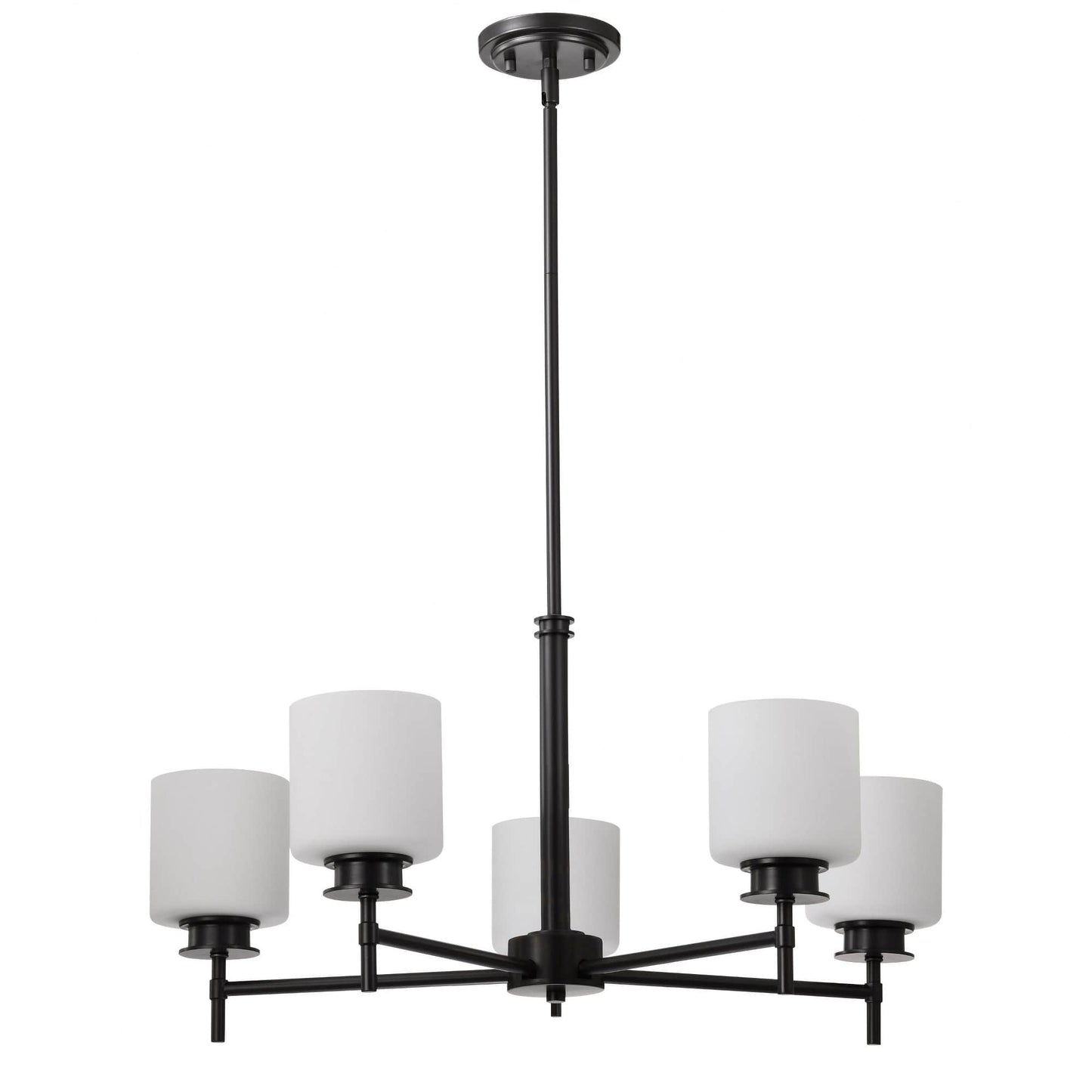 Nuvo Lighting Warren 5 - Light - Gunmetal / Steel Chandelier