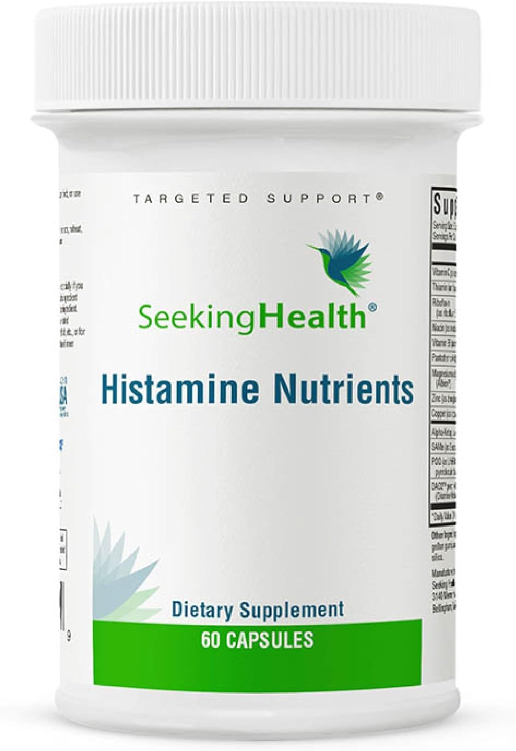 Seeking Health Histamine Nutrients, Formerly Histamine Block Plus, DAO Enzyme Supplement for Histamine Food Intolerance, Supports GI and Digestive Health (60 Capsules)*