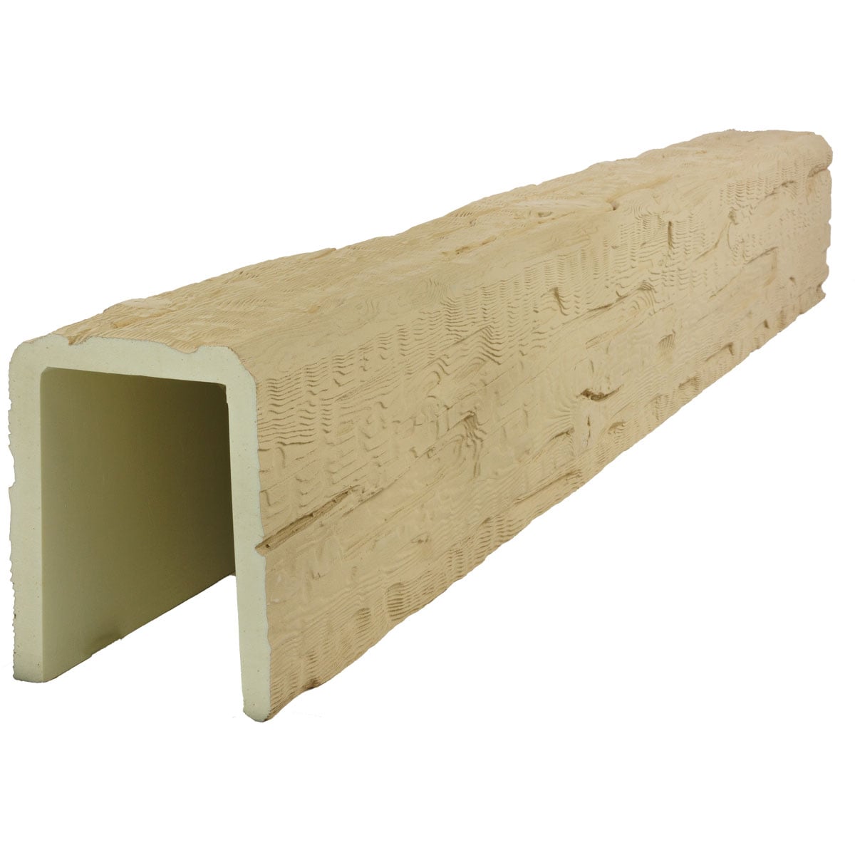 Ekena Millwork 1-in x 9-1/2-in x 10-ft Primed Finished Urethane U-Shaped Decorative Beam