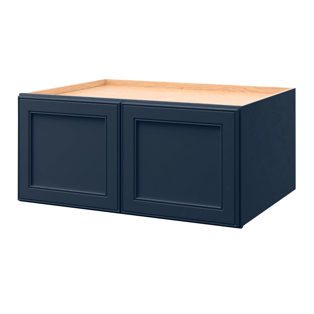 allen + roth Southam 33-in W x 15-in H x 24-in D Navy Wall Fully assembled Cabinet Recessed Panel