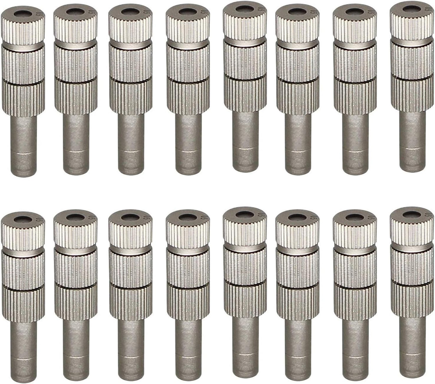 6mm quick connect mister heads 30pcs misting nozzles for cooling system water mister nozzles brass sprinkle fog nozzles for patio garden 0 004 0 020inch sprayer irrigation tool kit size 0 5mm