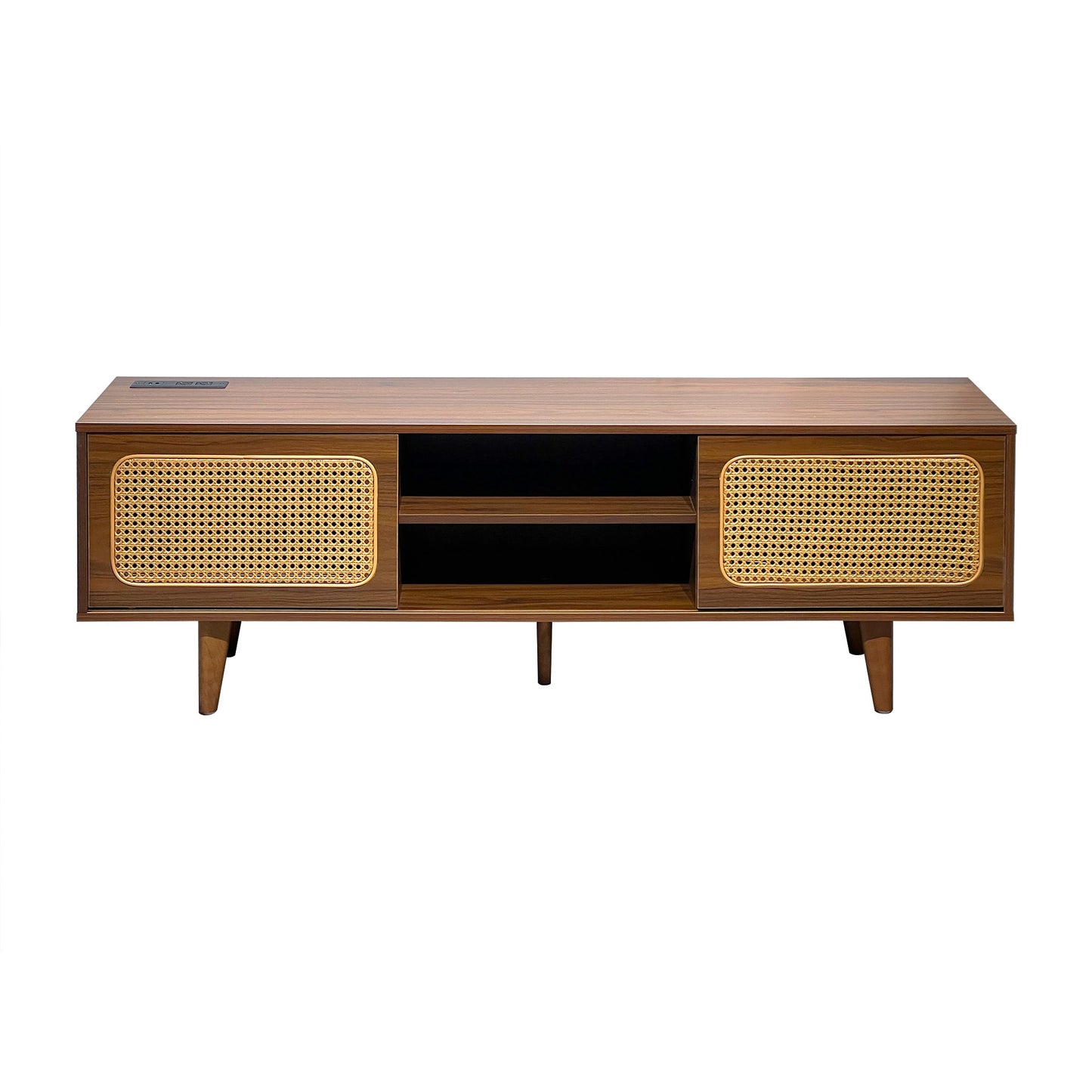 Damerin TV Stands Modern/Contemporary Walnut TV stand ( Accommodates TVs up to 60-in )