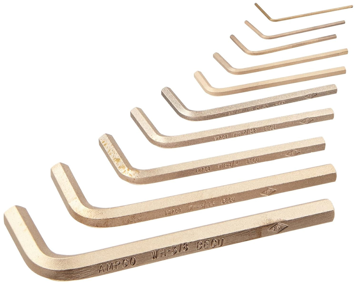 Ampco Safety Tools M-42 Kit with Hex Key, Non-Sparking, Non-Magnetic, Corrosion Resistant, SAE