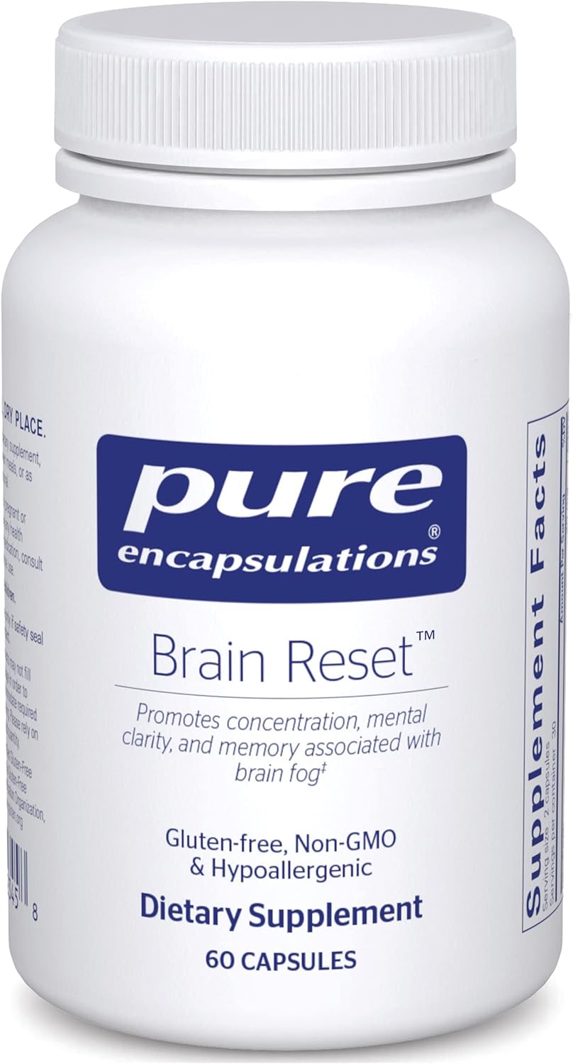 Pure Encapsulations Brain Reset | Supports Concentration, Clarity, and Memory Associated with Brain Fog | 60 Capsules*