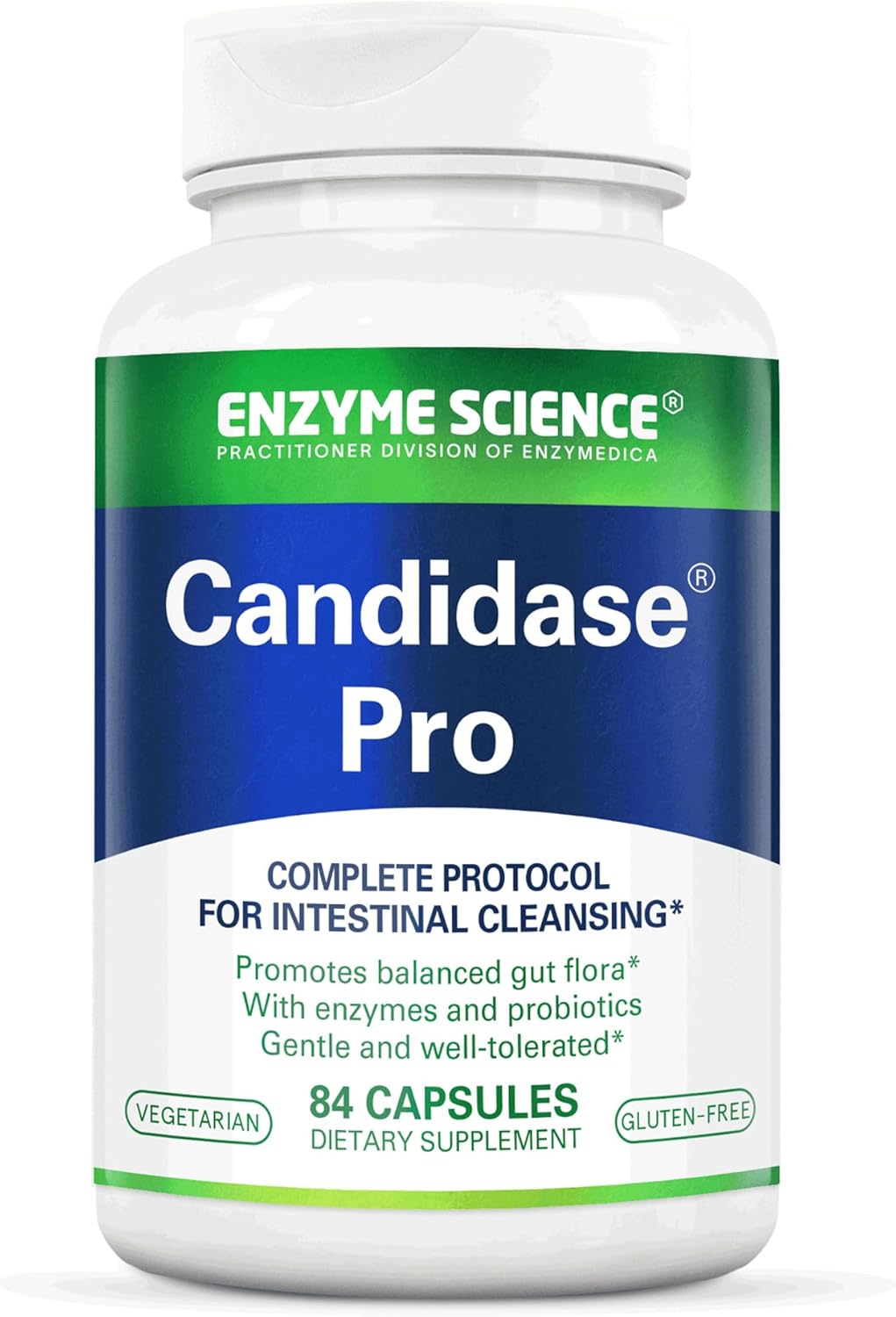 Candidase Pro - Digestive enzymes with probiotics Design for Candida Cleanse and Detox Support for Women and for Men - Gut Health - Enzimas Digestivas - 84 Capsules