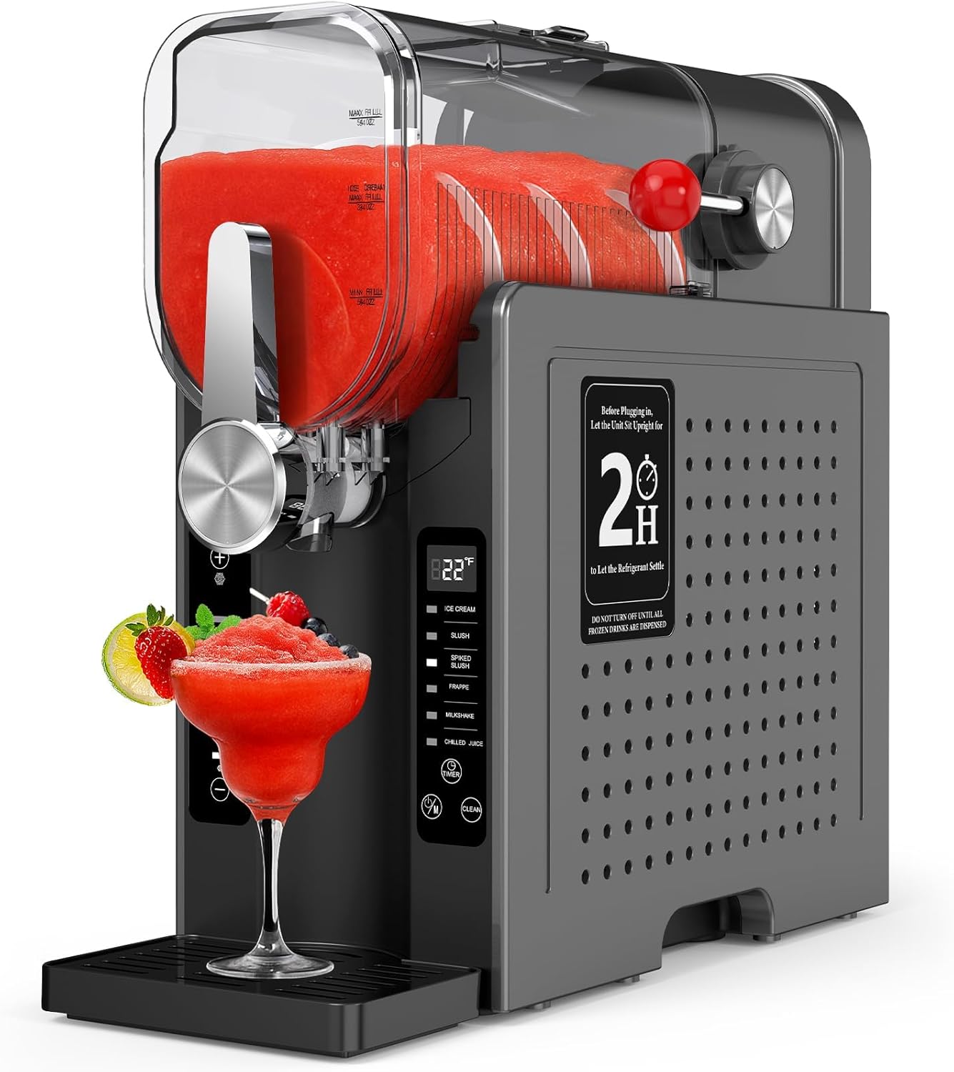 Rellytech Slushie Machine for Home \u2013 70oz Frozen Drink Maker with 6 Presets, No Ice Needed, 360° Mixing, One-Touch Self-Cleaning, Ice Cream & Smoothie Machine for Margaritas, Frappés, Cocktails & More