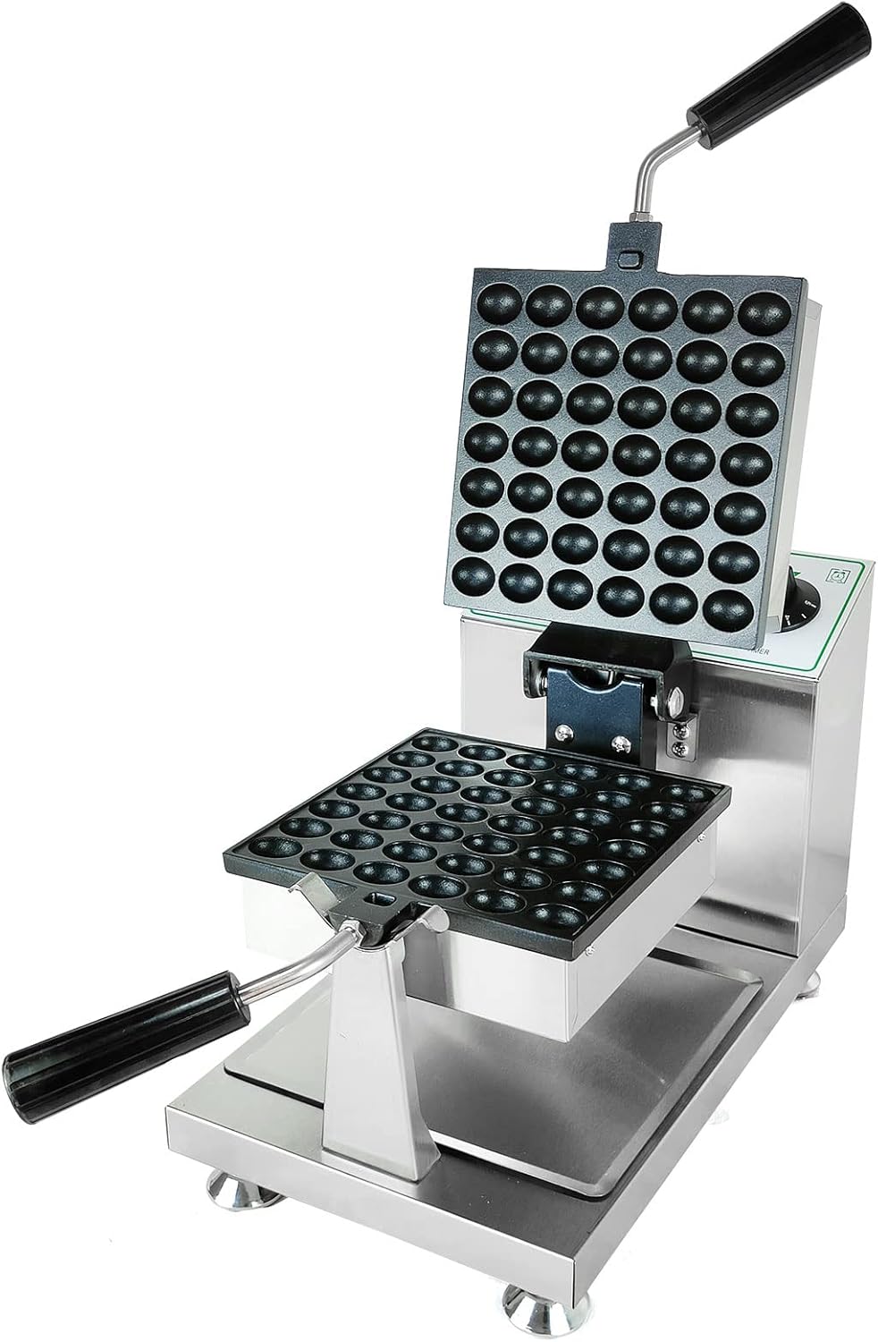 DYRABREST Commercial Electric Rotated Egg Waffle Bubble Waffle Maker, Waffle Maker Machine with Double-Sided Heating, Temperature control for Kitchen Restaurant