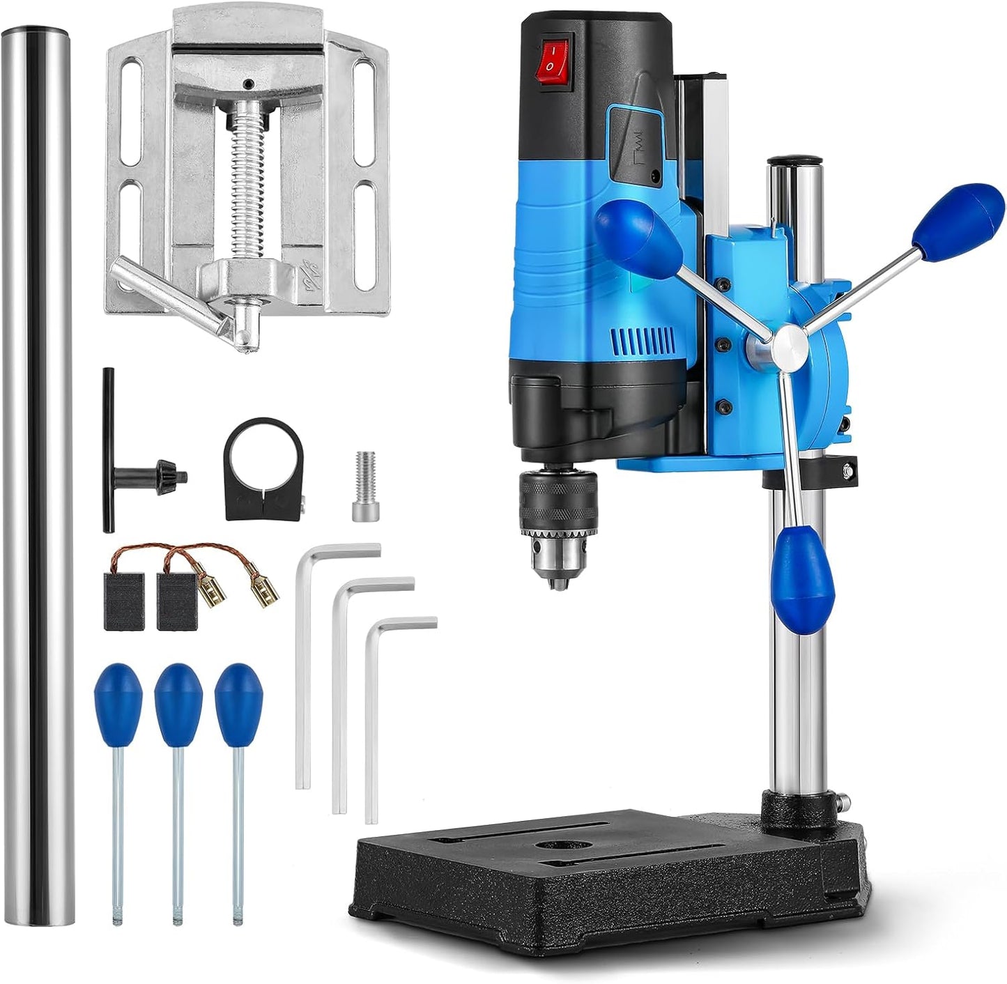 Antstone Mini Benchtop Drill Press 6-Speed 2800RPM Drill Press Rotary Tool Workstation Stand Precision Benchtop Drilling Machine 1200W Electric Portable Table Driller 3.15 Inch Depth