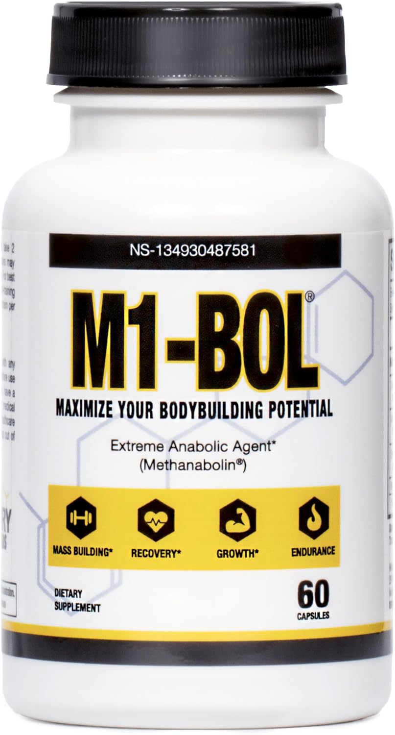 M1-BOL Avry Labs Extreme Anabolic Supplement \u2013 Dietary Supplement w\/Turkesterone to Support Muscle Growth, Strength, Recovery & Naturally Support Optimal Testosterone Levels \u2013 Vegan, 60 Capsules