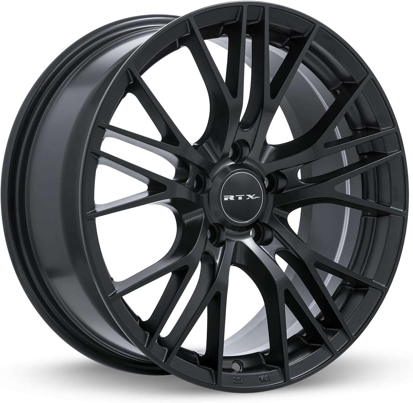 RTX VERTEX Custom Wheel - 18x8, 40 Offset, 5x114.3 Bolt Pattern, 73.1mm Hub - Satin Black Rim