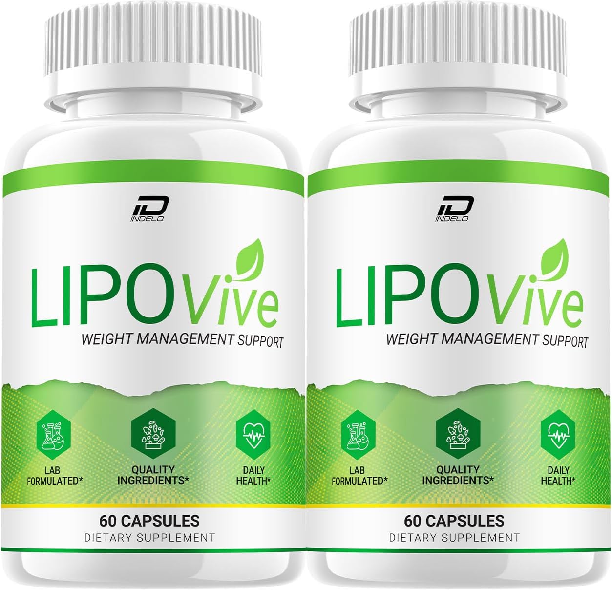 Lipo Vive Capsules - LipoVive Advanced Formula, Dietary Supplement, Lipo Vive Maximum Strength (2 Pack - 120 Capsules)
