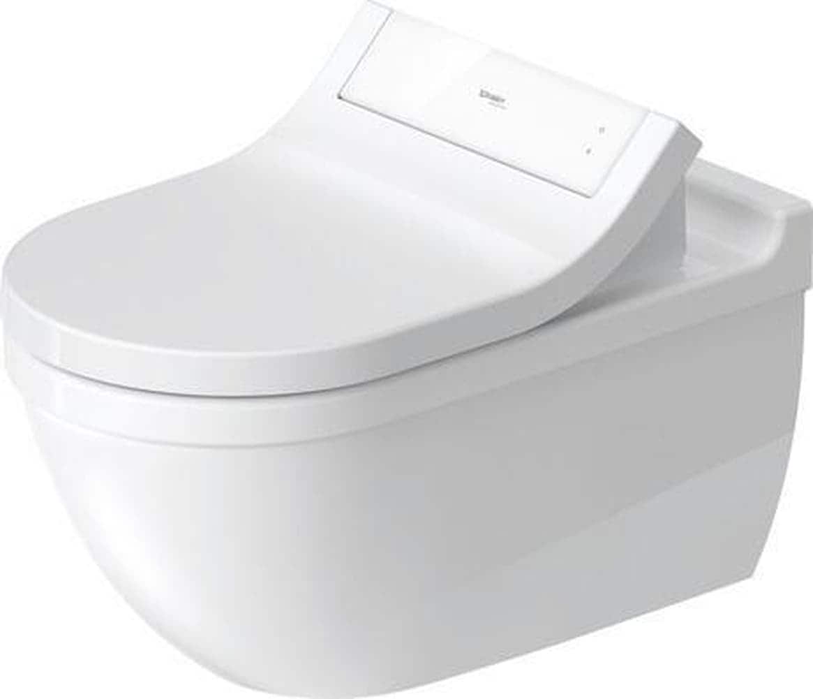 Duravit Starck 3 Wall Mounted Elongated Toilet Bowl with Concealed Trapway in White