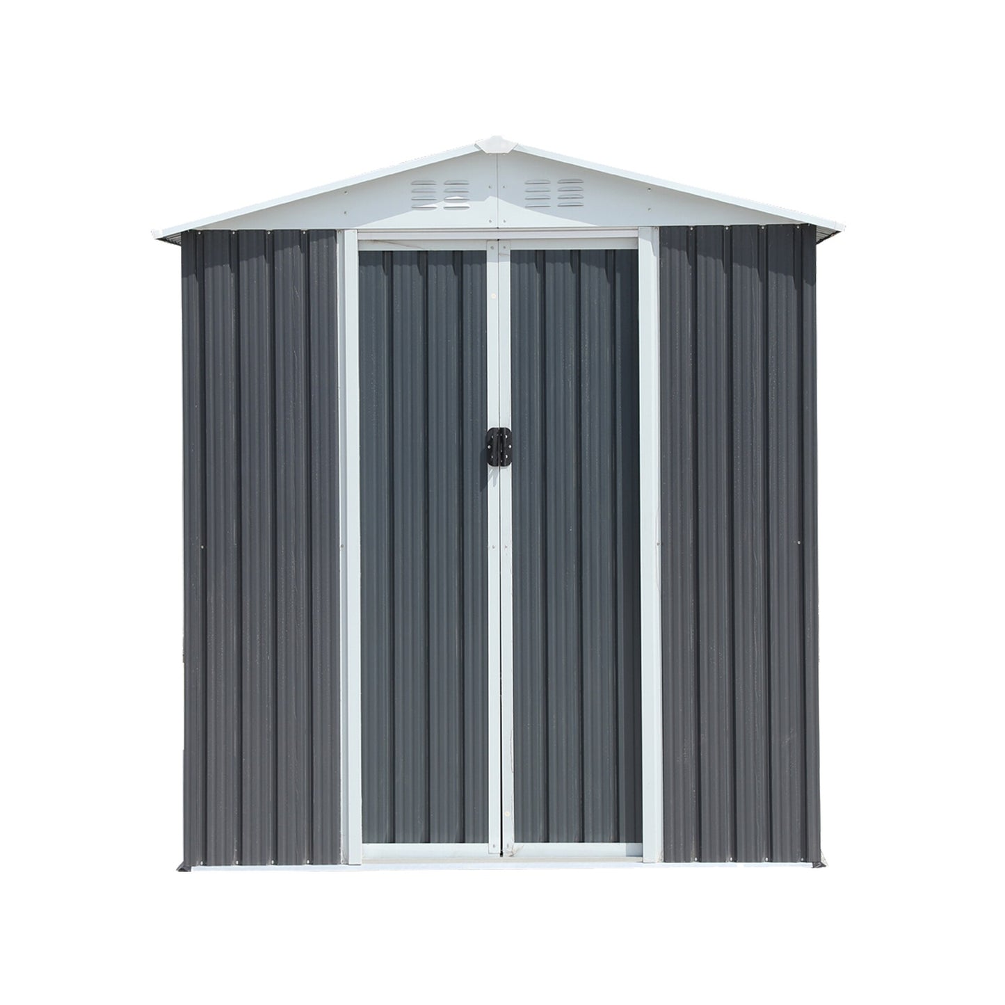 Poinic 6-ft x 4-ft MT Galvanized steel Metal Storage Shed