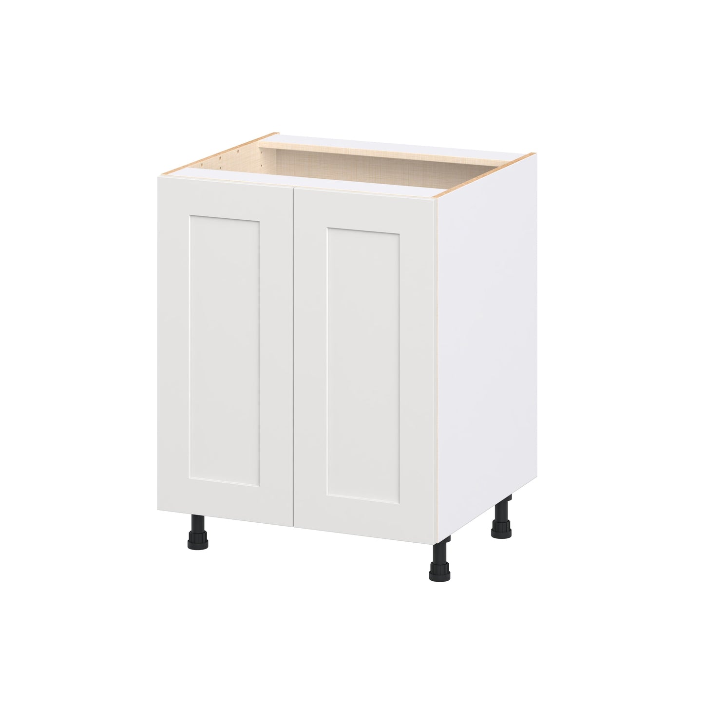 Hugo&Borg Jolie 27-in W x 34.5-in H x 24-in D Warm White Base Fully assembled Cabinet Recessed Panel