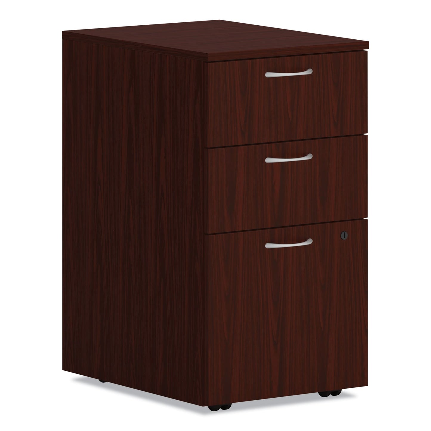 HON Mod Mobile Pedestal Left or Right 3 Drawers: Box Box File Legal Letter Traditional Mahogany 15 Inch x 20 Inch x 28 Inch