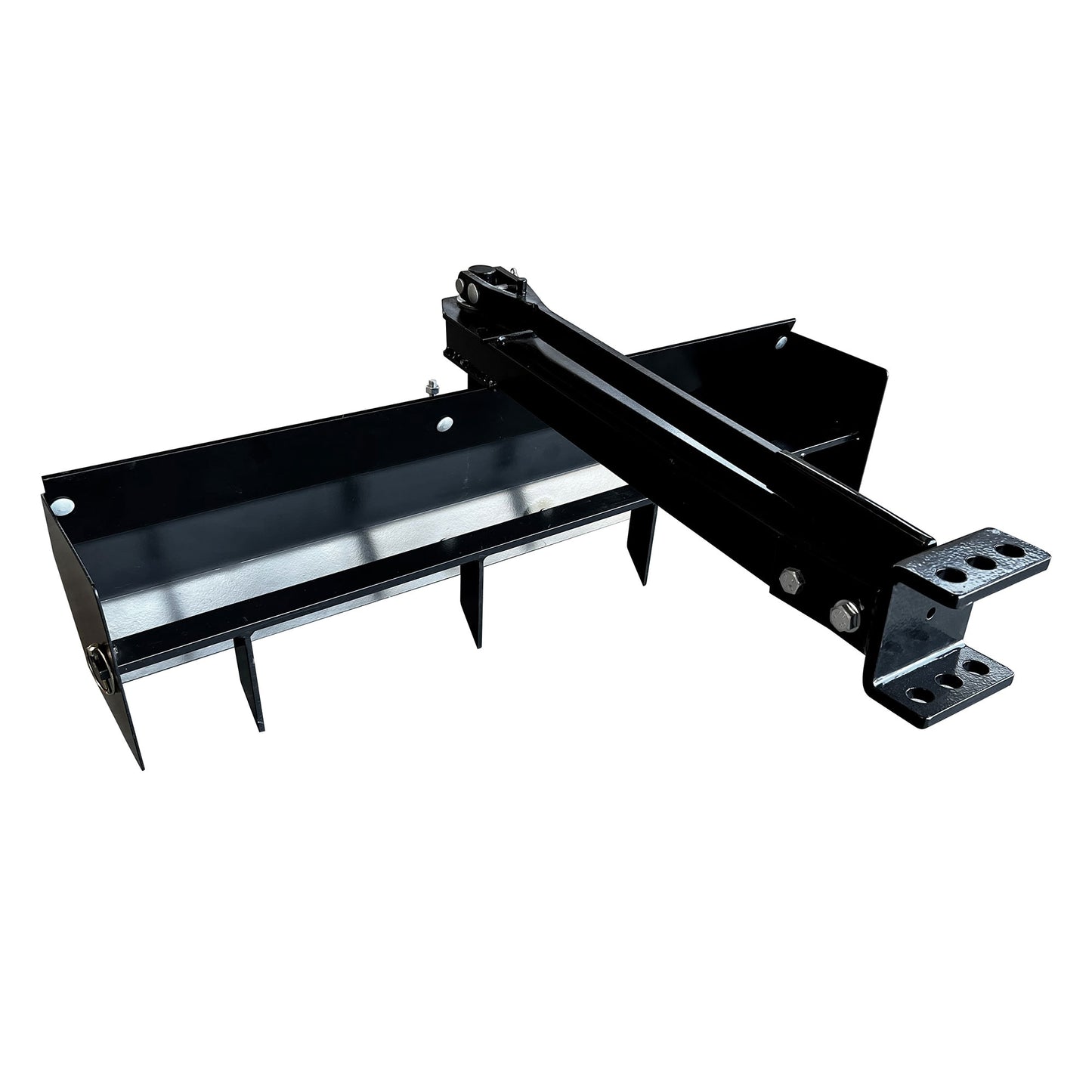 FIELD TUFF 38 Inch Sleeve Hitch Tow Behind Scraper for Garden and Yard Black