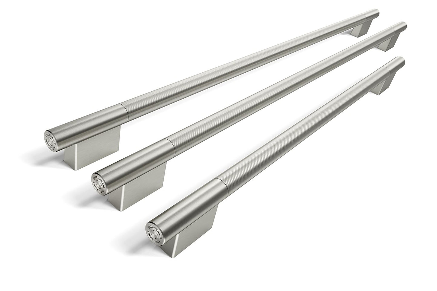 KitchenAid Stainless Steel Handle Hardware Accessory Kit for KitchenAid 36-Inch Built-In French Door Bottom Mount Refrigerator