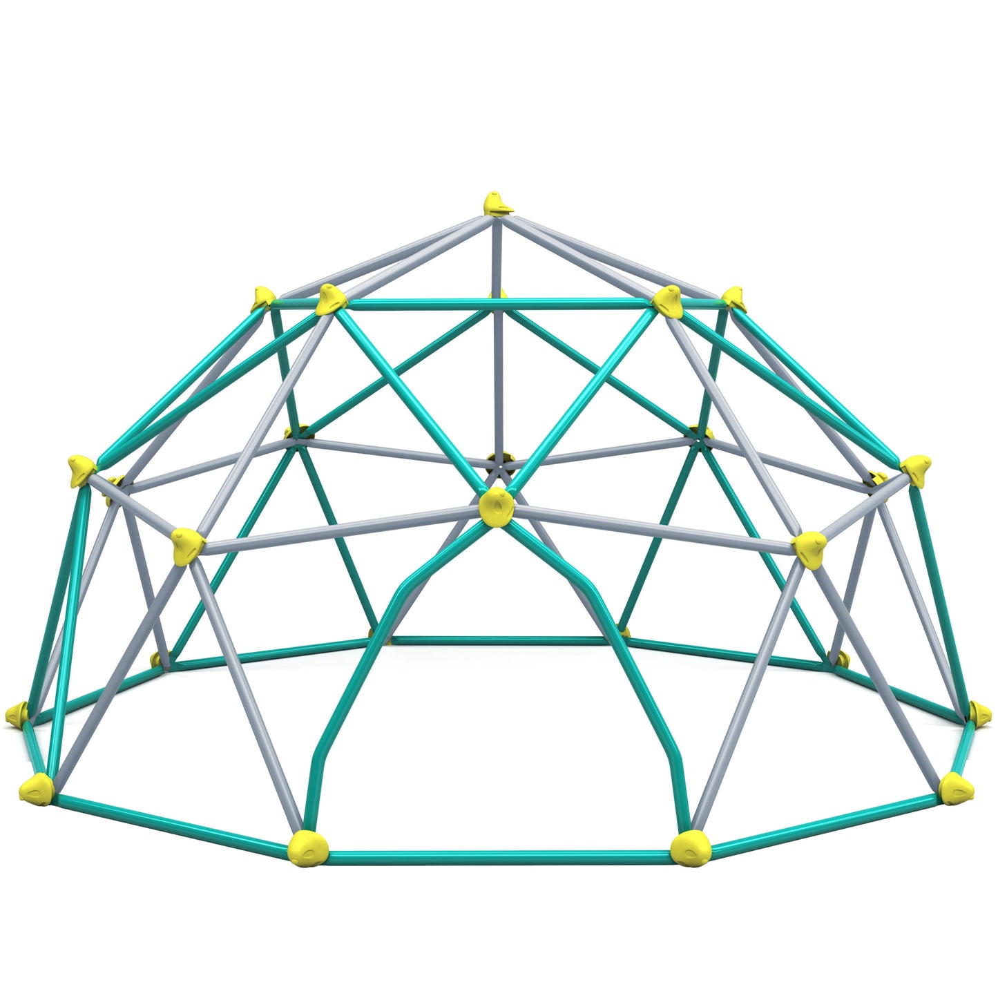 ModernLuxe 12ft Geometric Dome Climber Play Center Kids Climbing Dome Tower Rust UV Resistant Steel Supporting 1000 LBS