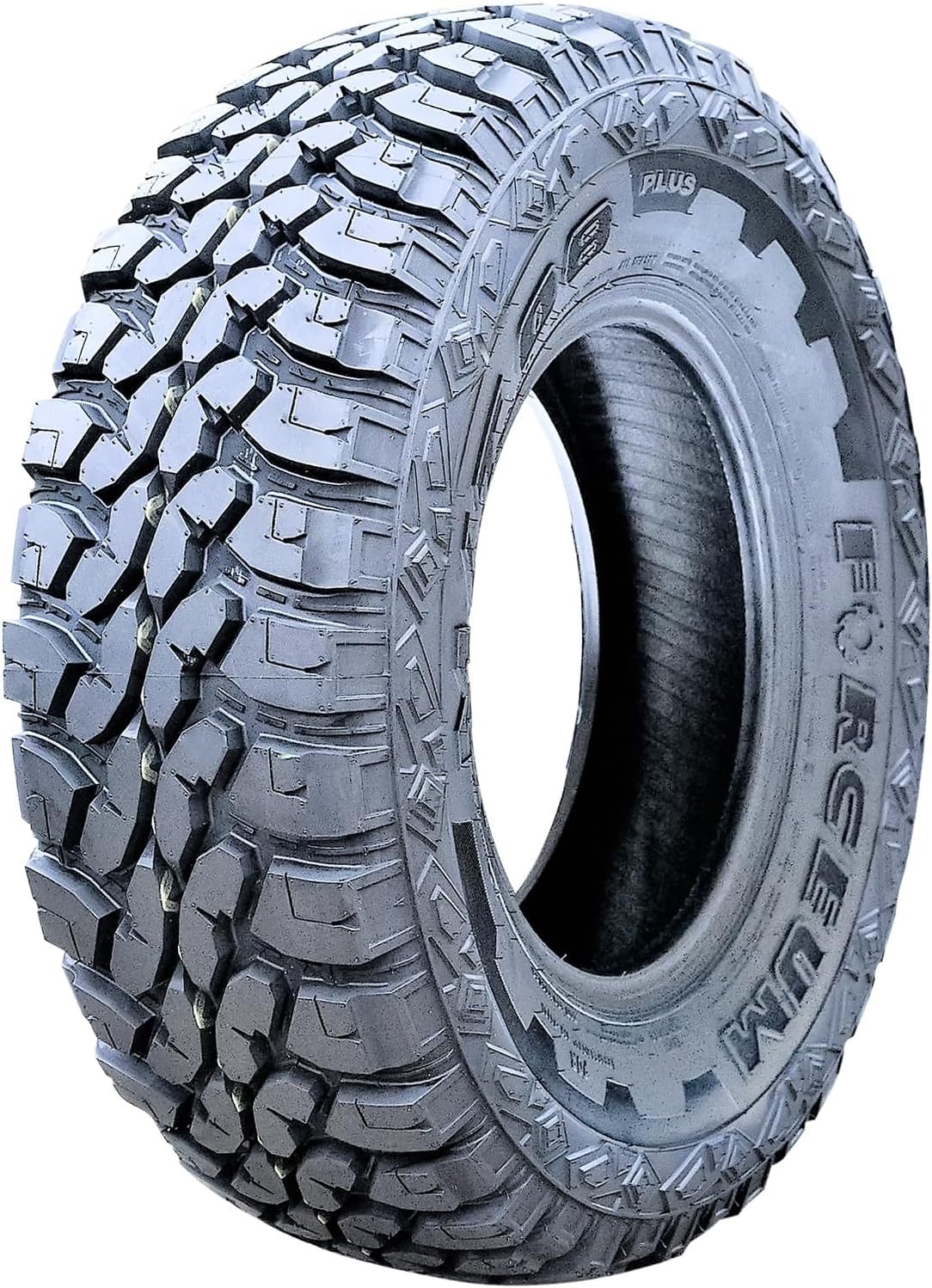 Forceum M/T 08 Plus Mud Off-Road Light Truck Radial Tire-LT265/75R16 265/75/16 265/75-16 123/120Q Load Range E LRE 10-Ply BSW Black Side Wall