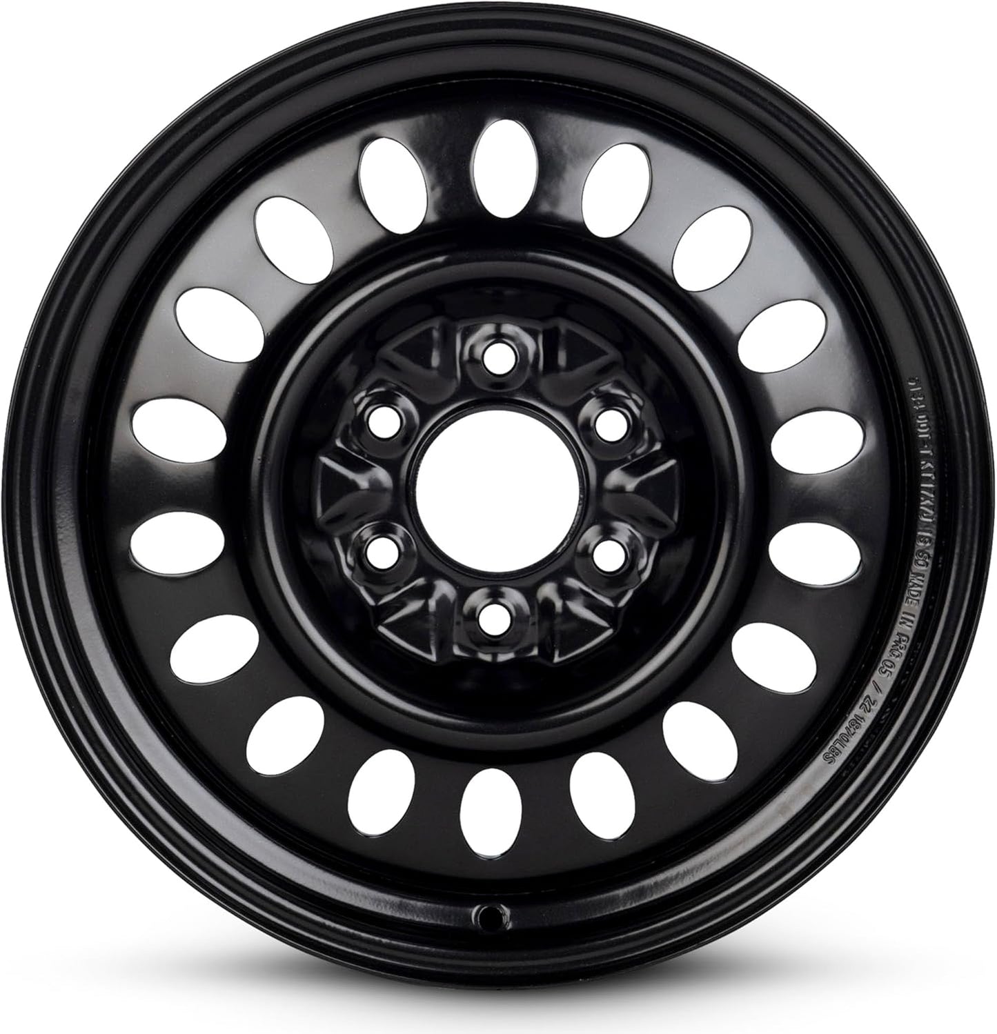 For 2002-2009 Chevrolet Trailblazer 17 Inch Painted Black Rim - OE Direct Replacement - Road Ready Car Wheel