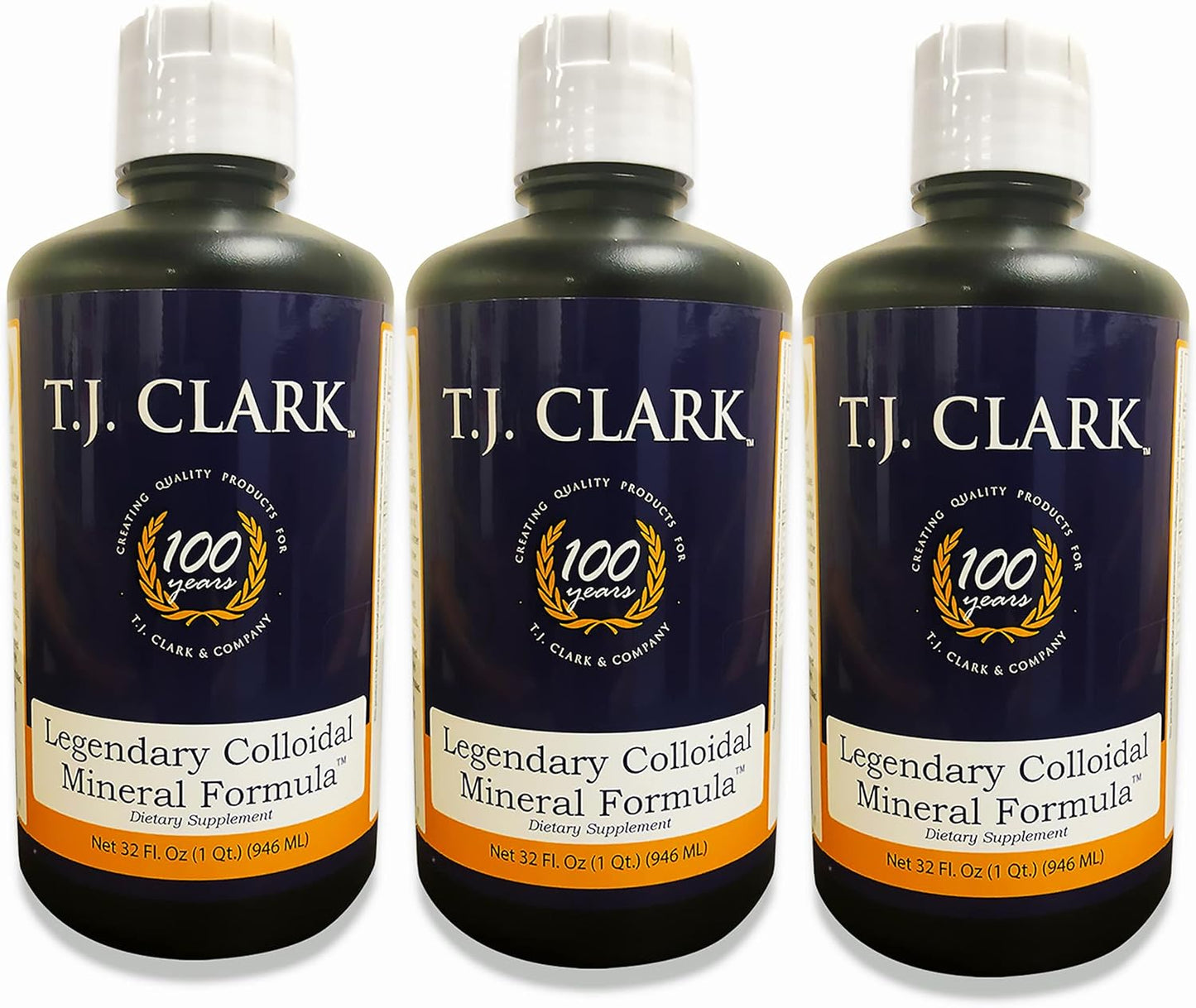 T.J. Clark Legendary Colloidal Mineral Formula 32 fl. oz. (3 Pack) by T.J. Clark